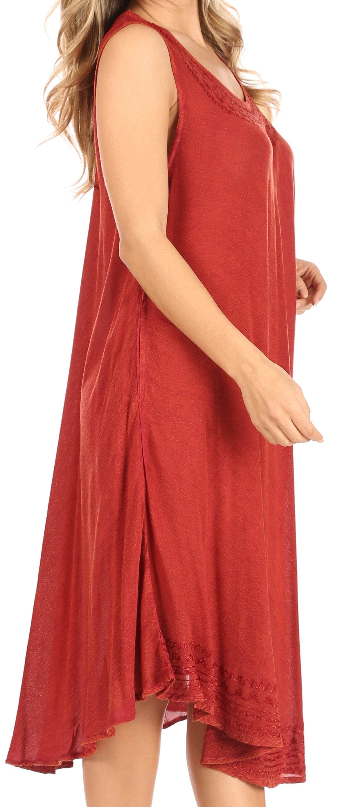 Sakkas Everyday Essentials Caftan Tank Dress / Cover Up - Concordia Style Boutique
