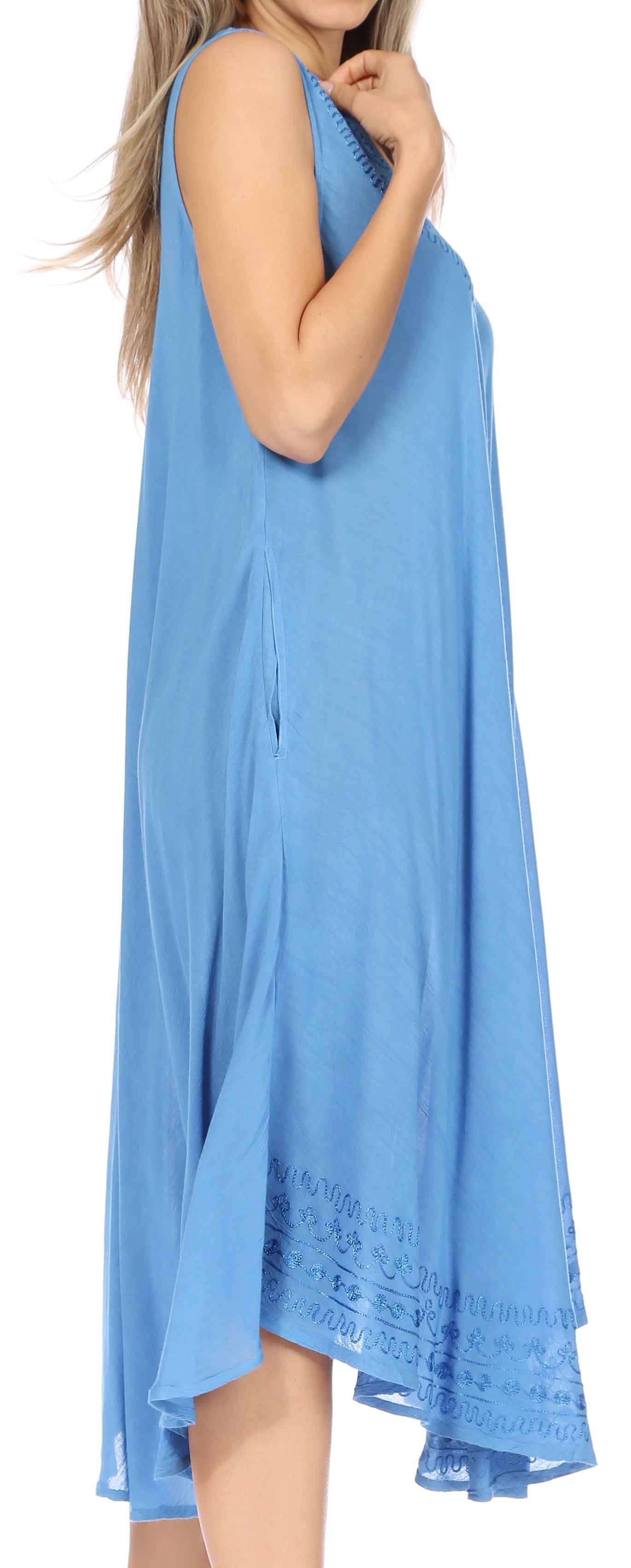 Sakkas Everyday Essentials Caftan Tank Dress / Cover Up - Concordia Style Boutique