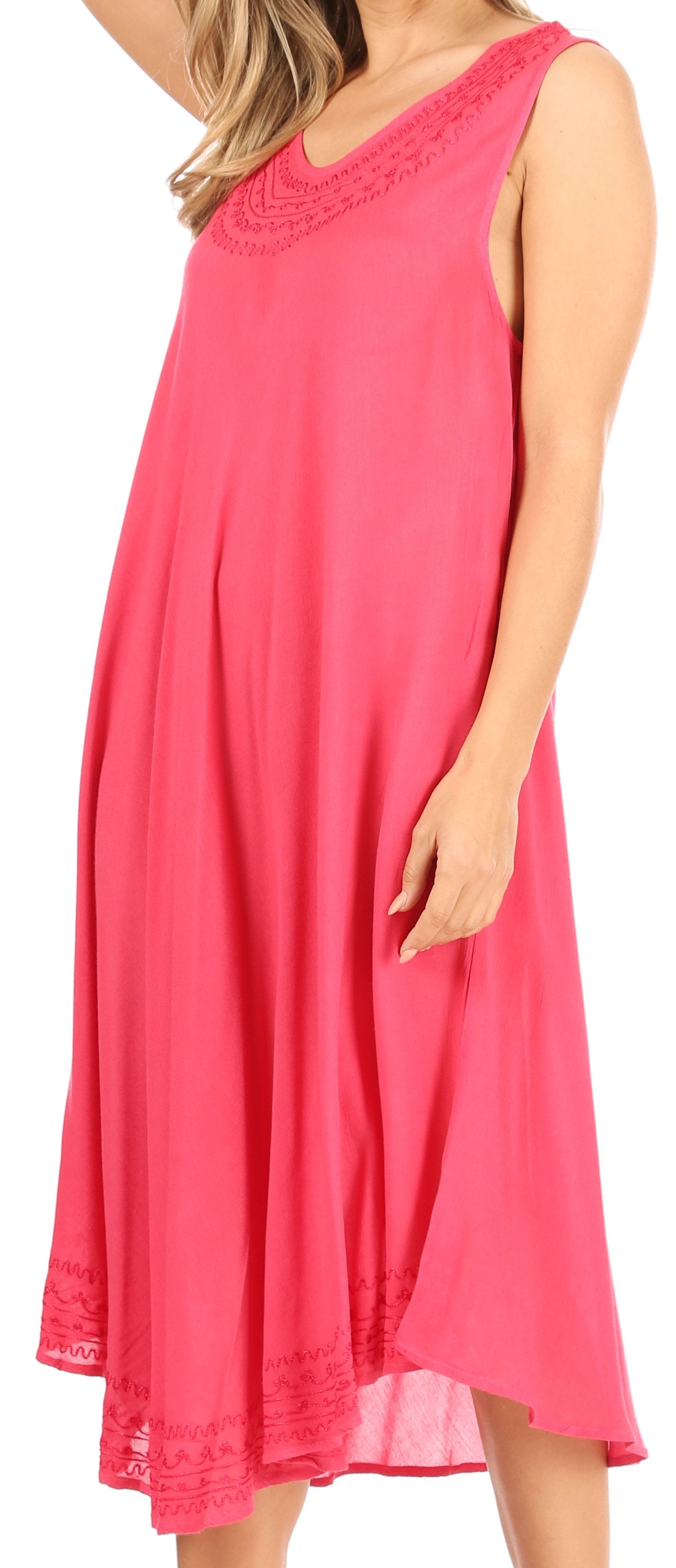 Sakkas Everyday Essentials Caftan Tank Dress / Cover Up - Concordia Style Boutique