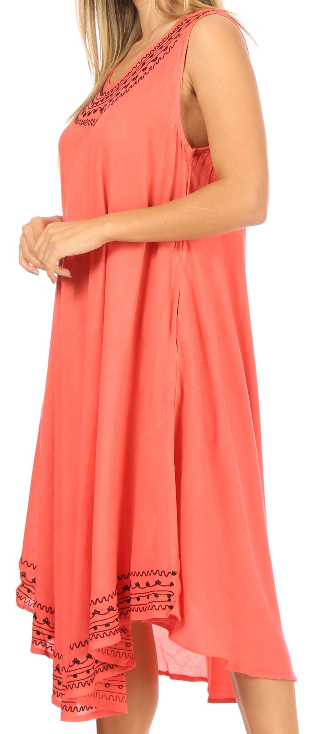 Sakkas Everyday Essentials Caftan Tank Dress / Cover Up - Concordia Style Boutique