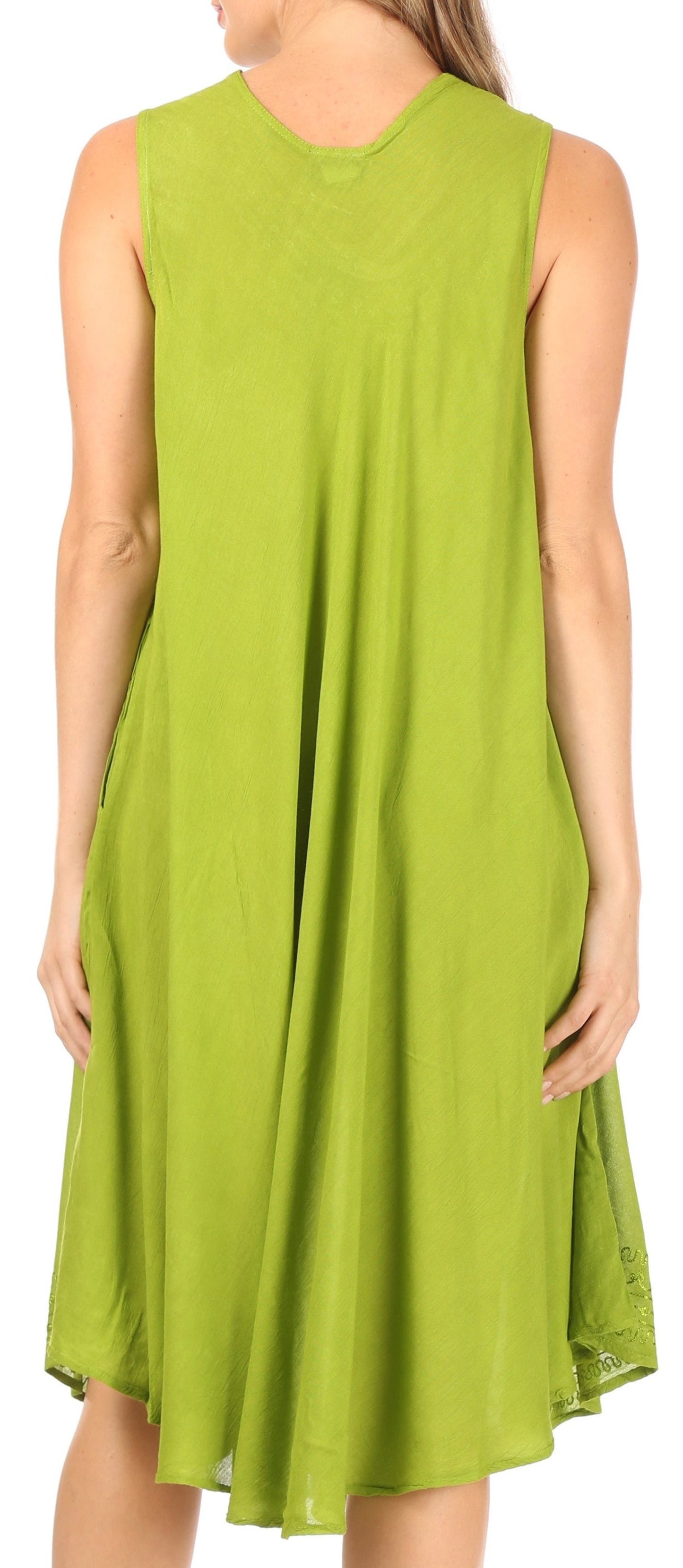 Sakkas Everyday Essentials Caftan Tank Dress / Cover Up - Concordia Style Boutique