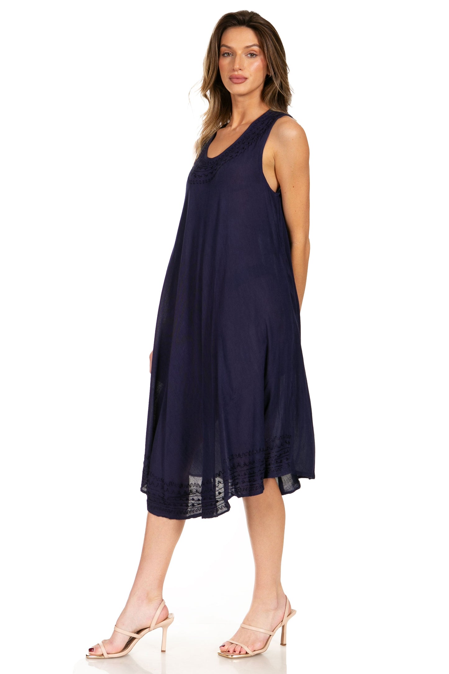 Sakkas Everyday Essentials Caftan Tank Dress / Cover Up - Concordia Style Boutique