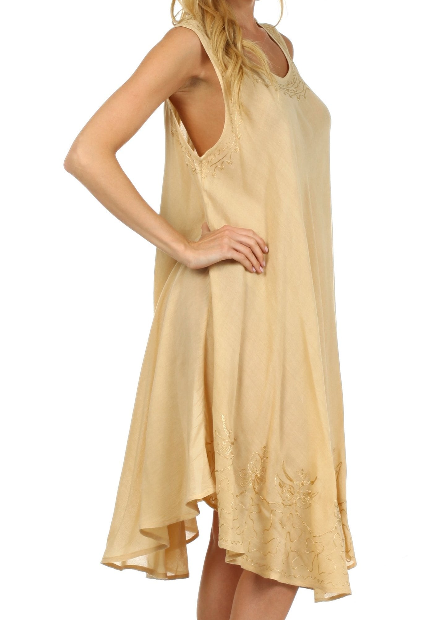 Sakkas Everyday Essentials Caftan Tank Dress / Cover Up - Concordia Style Boutique