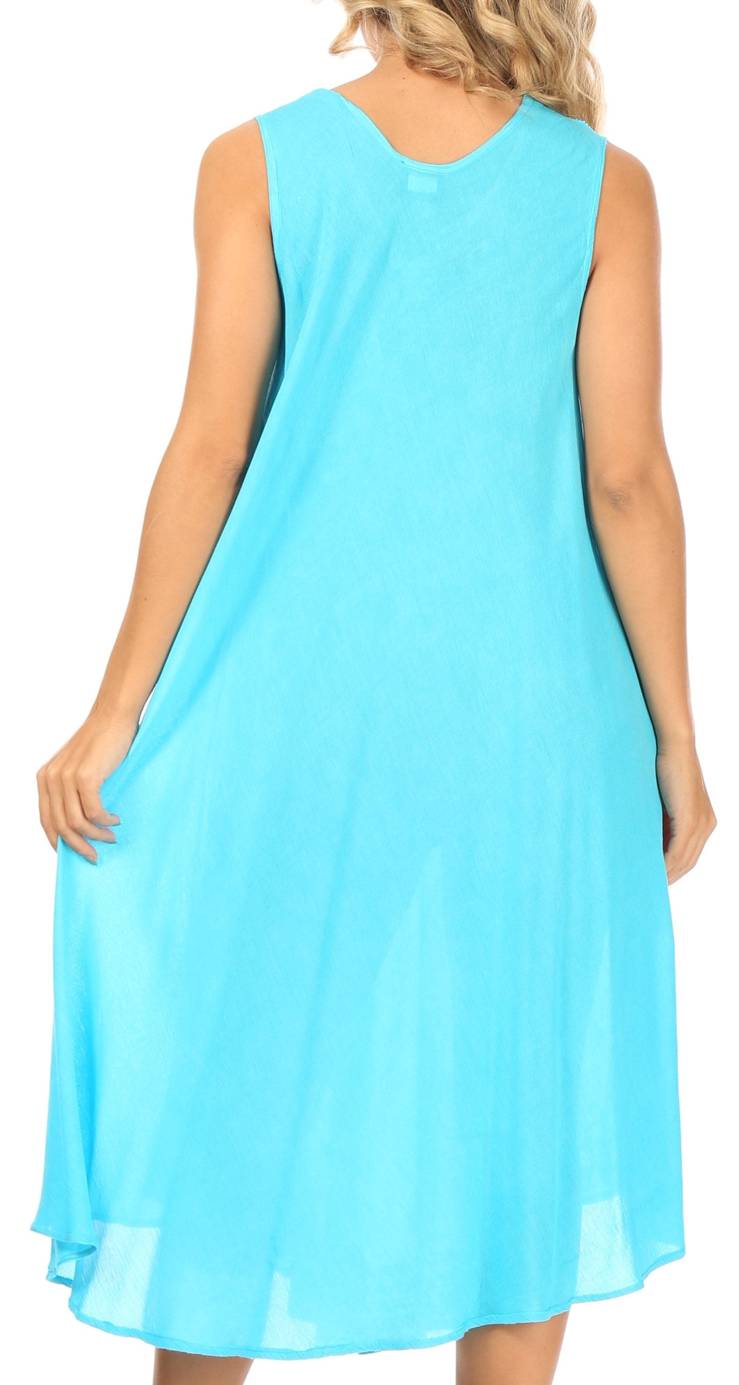 Sakkas Everyday Essentials Caftan Tank Dress / Cover Up - Concordia Style Boutique
