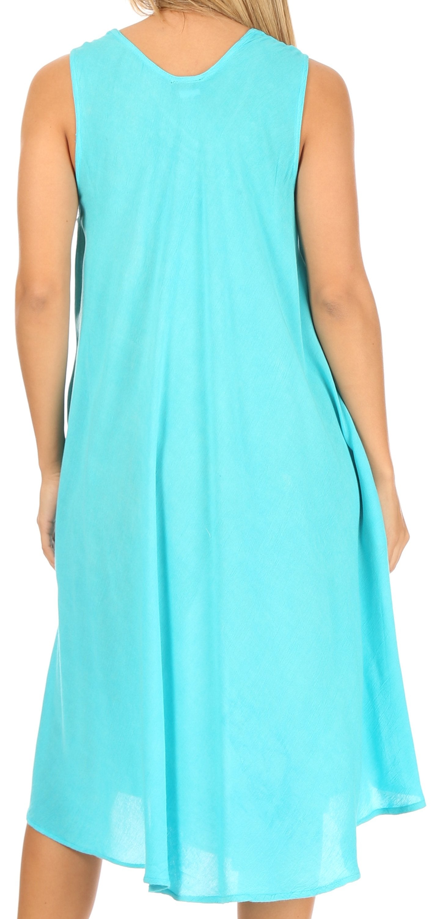 Sakkas Everyday Essentials Caftan Tank Dress / Cover Up - Concordia Style Boutique