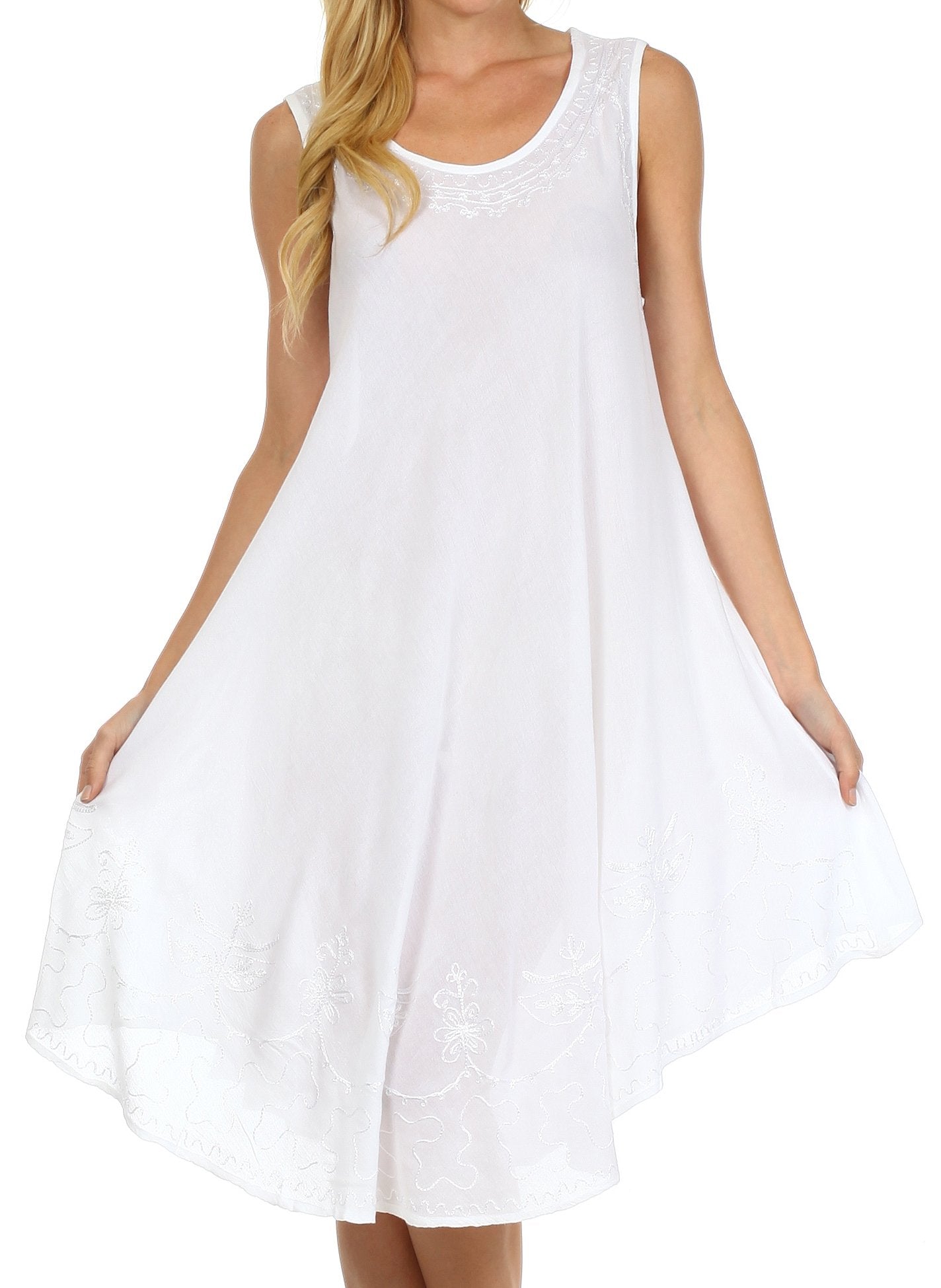 Sakkas Everyday Essentials Caftan Tank Dress / Cover Up - Concordia Style Boutique