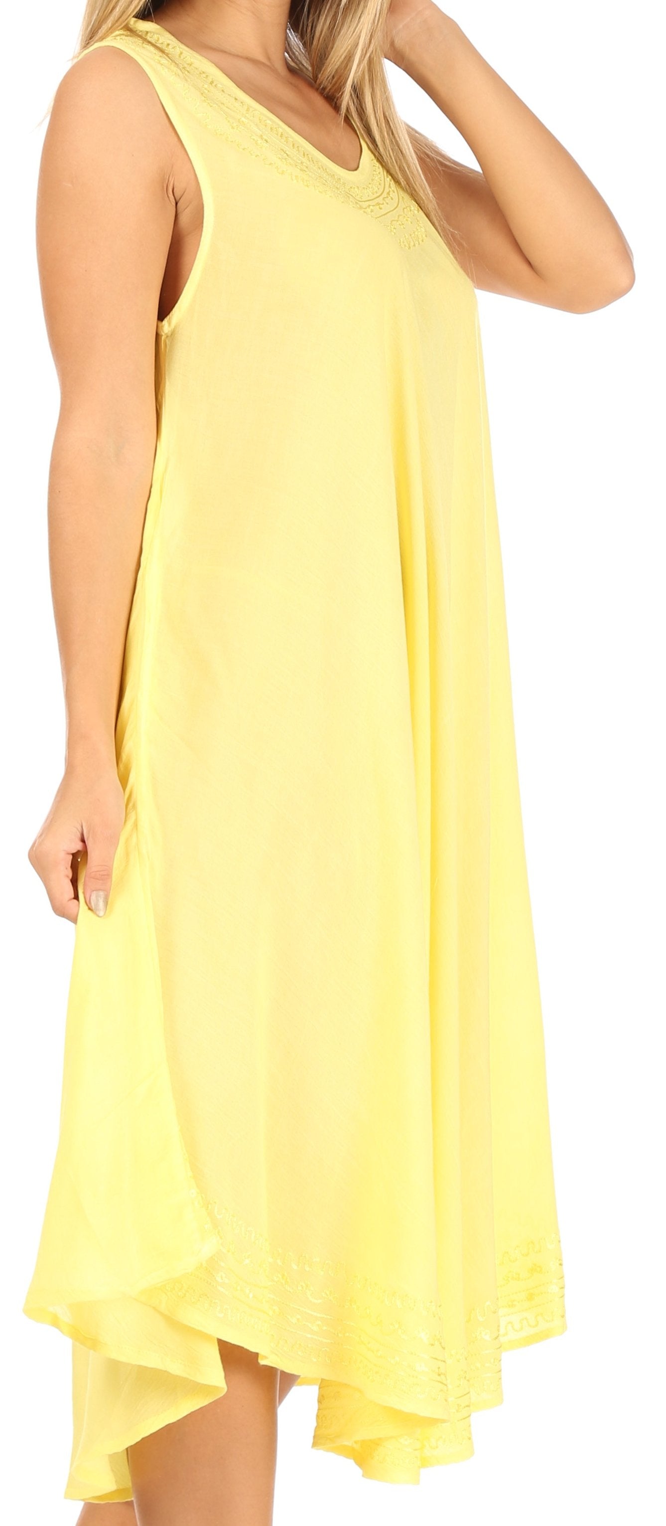 Sakkas Everyday Essentials Caftan Tank Dress / Cover Up - Concordia Style Boutique