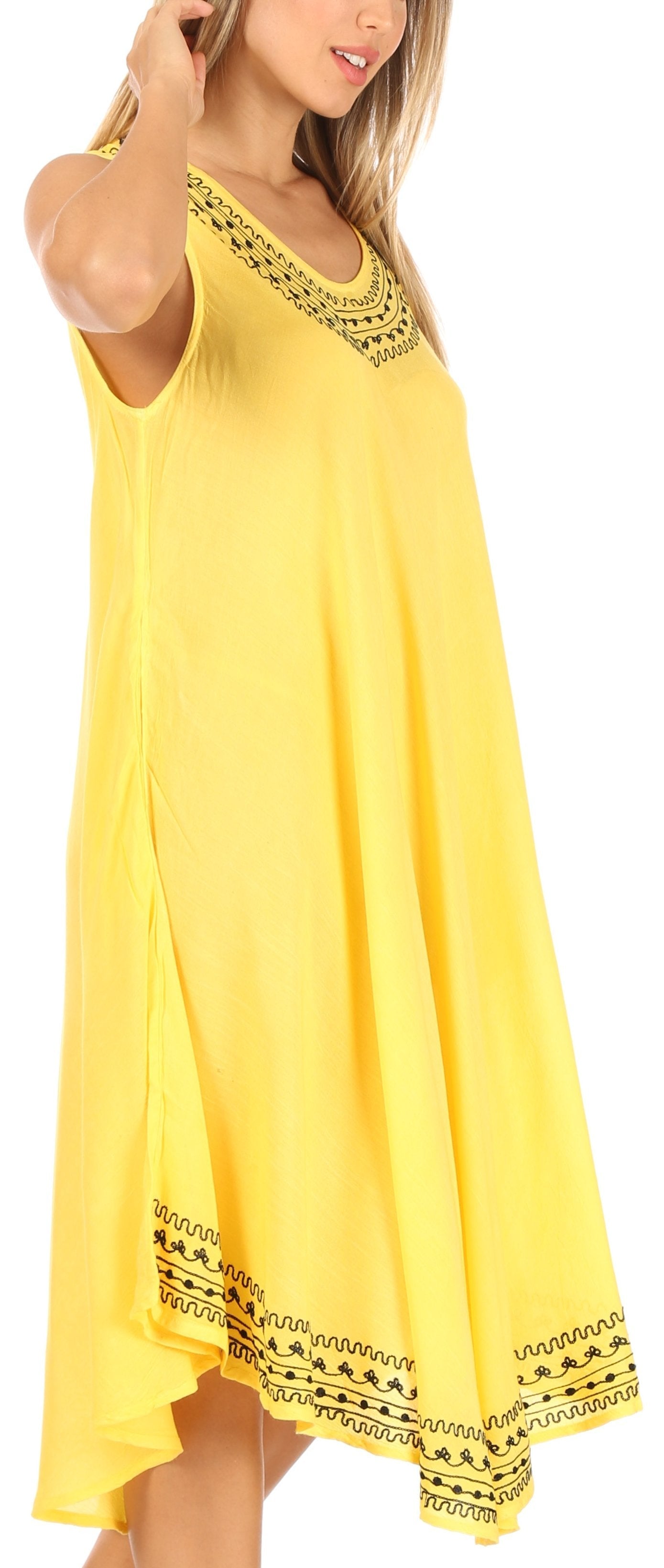 Sakkas Everyday Essentials Caftan Tank Dress / Cover Up - Concordia Style Boutique