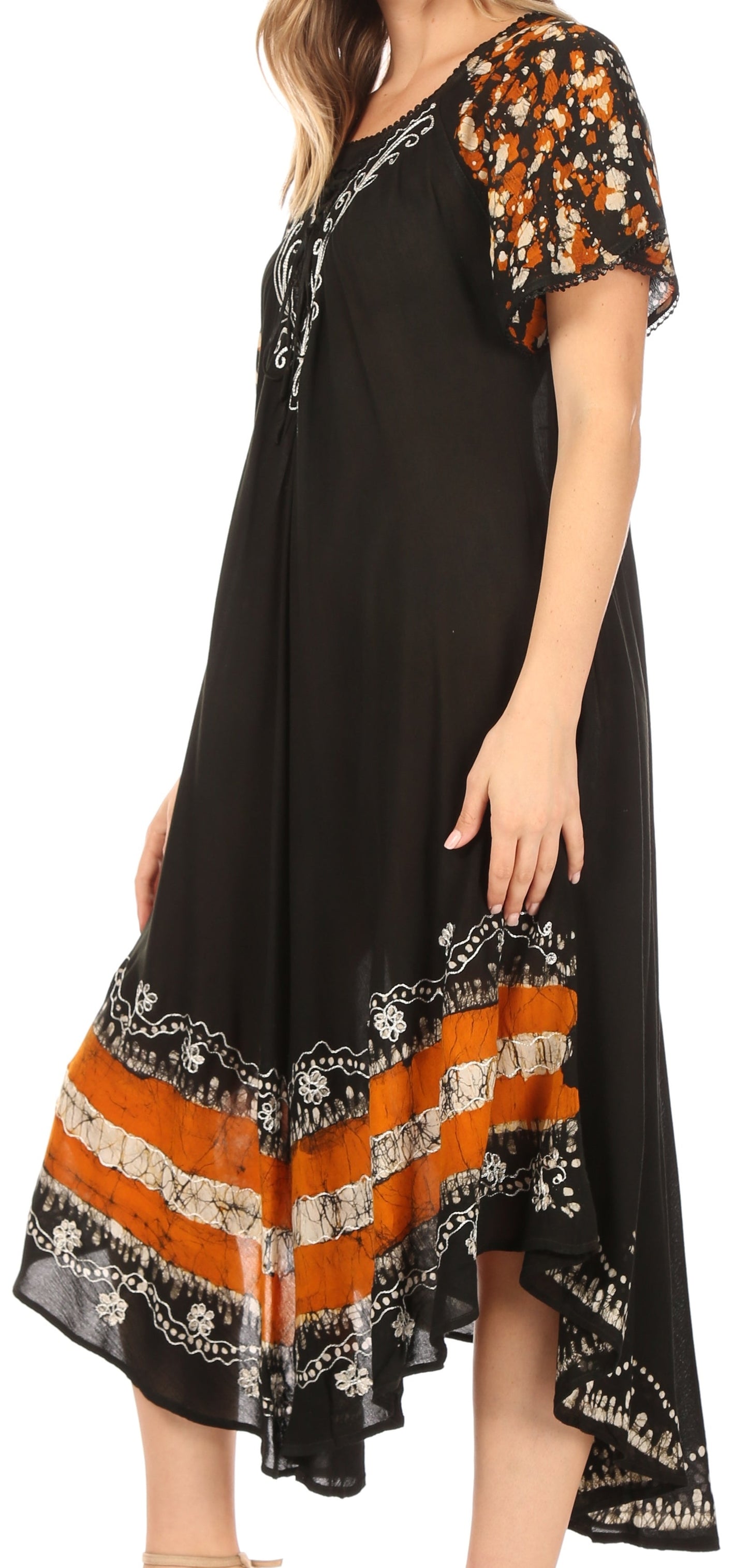 Sakkas Sara Batik CaftanTank Dress / Cover Up - Concordia Style Boutique
