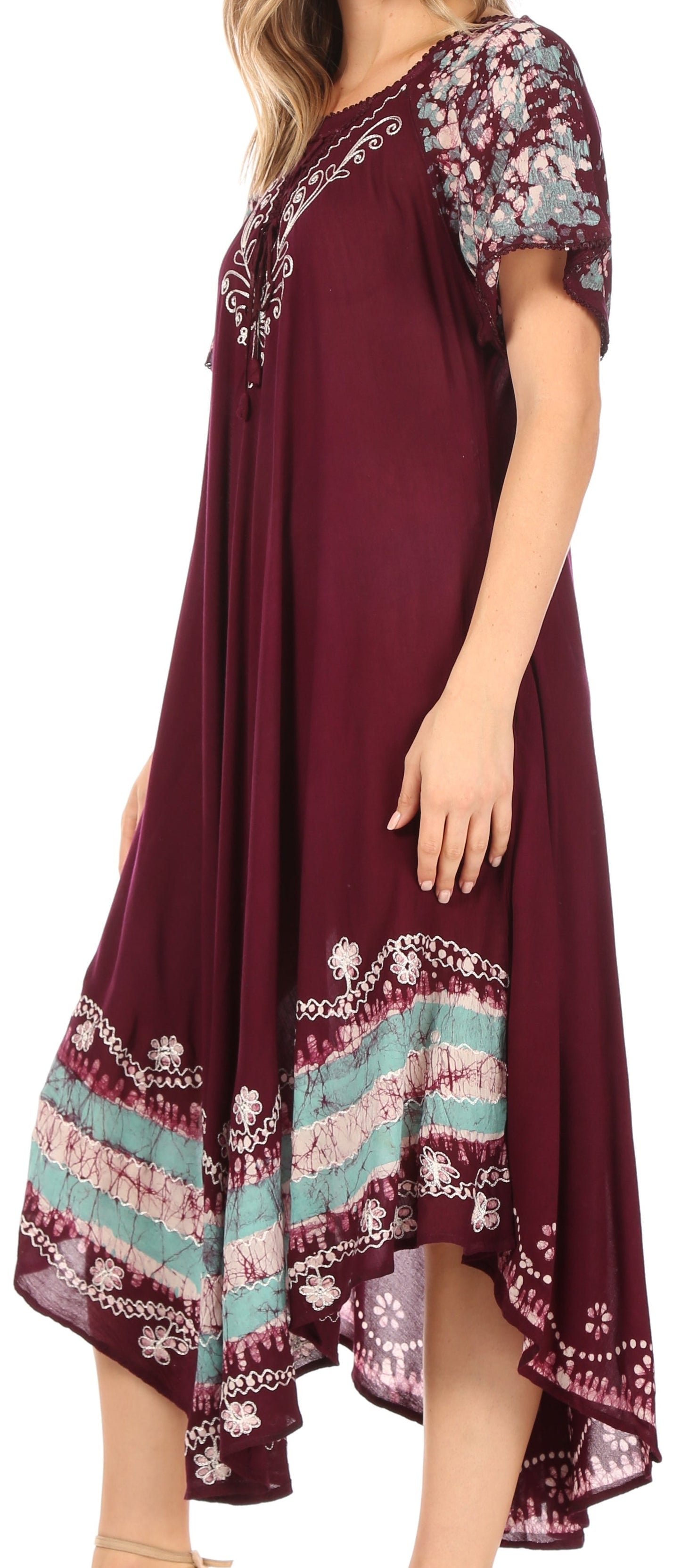 Sakkas Sara Batik CaftanTank Dress / Cover Up - Concordia Style Boutique