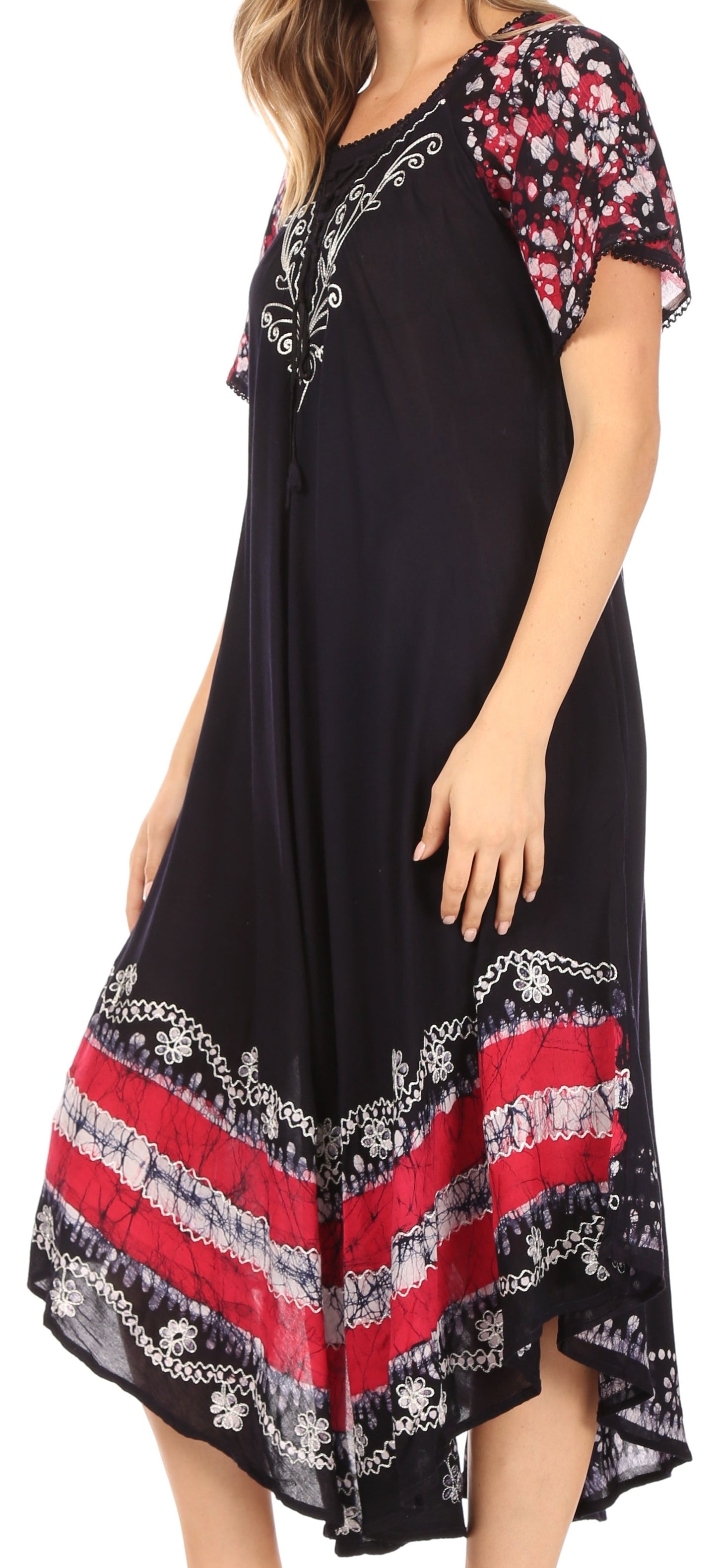 Sakkas Sara Batik CaftanTank Dress / Cover Up - Concordia Style Boutique