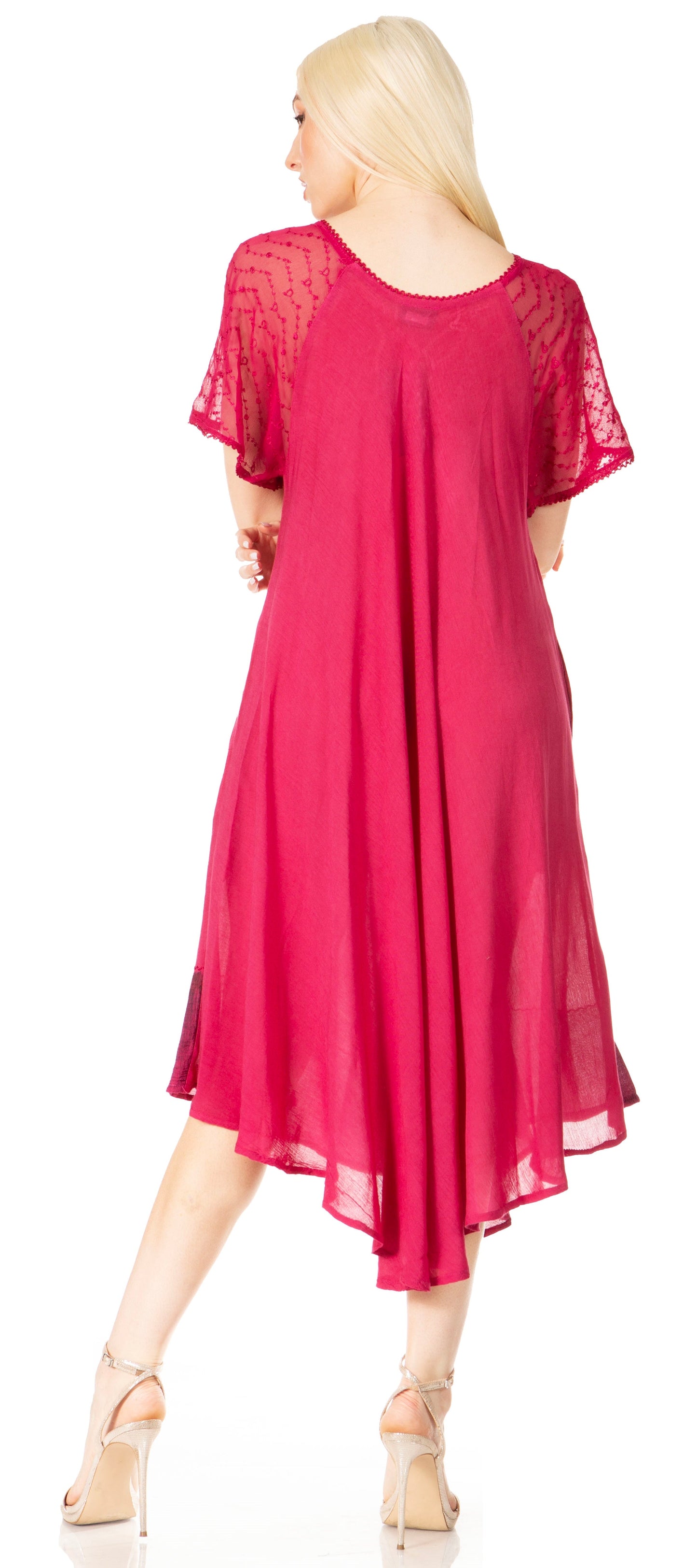 Sakkas Kai Palm Tree Caftan Tank Dress / Cover Up - Concordia Style Boutique