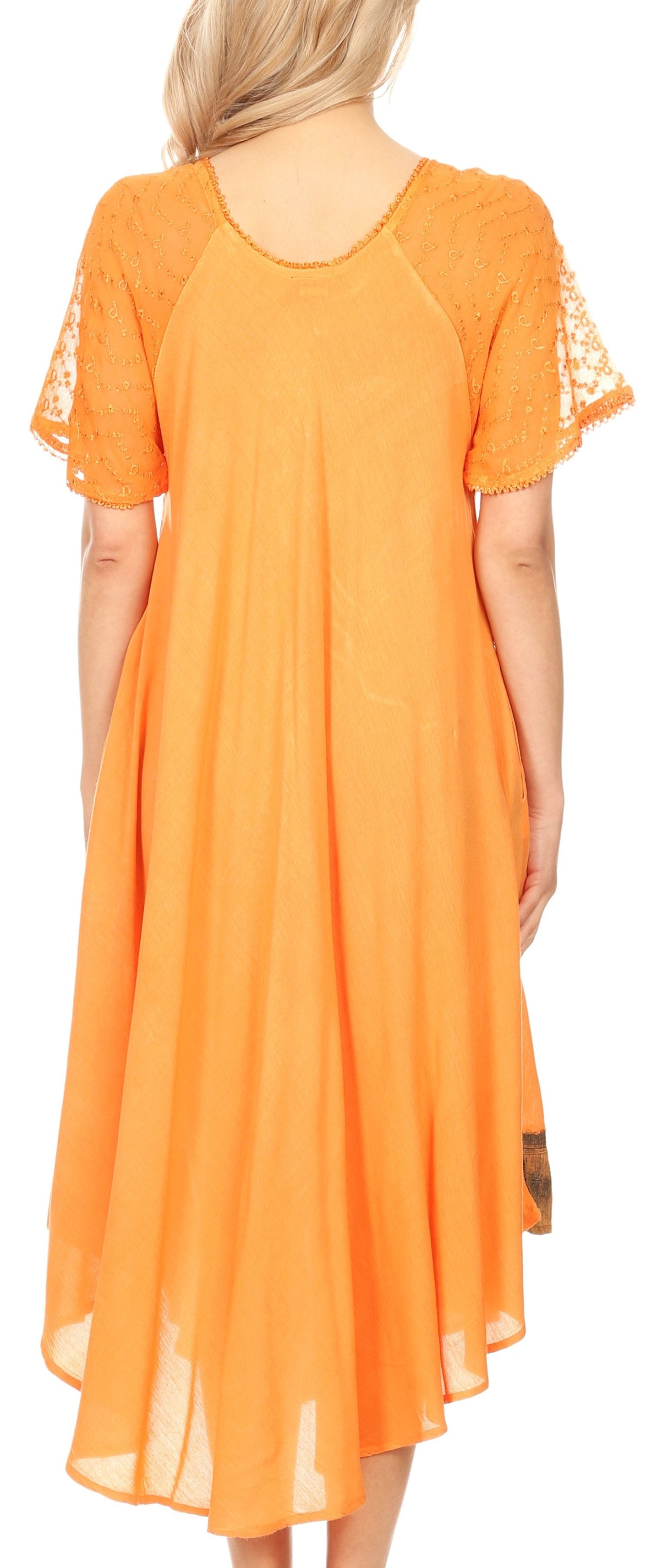 Sakkas Kai Palm Tree Caftan Tank Dress / Cover Up - Concordia Style Boutique