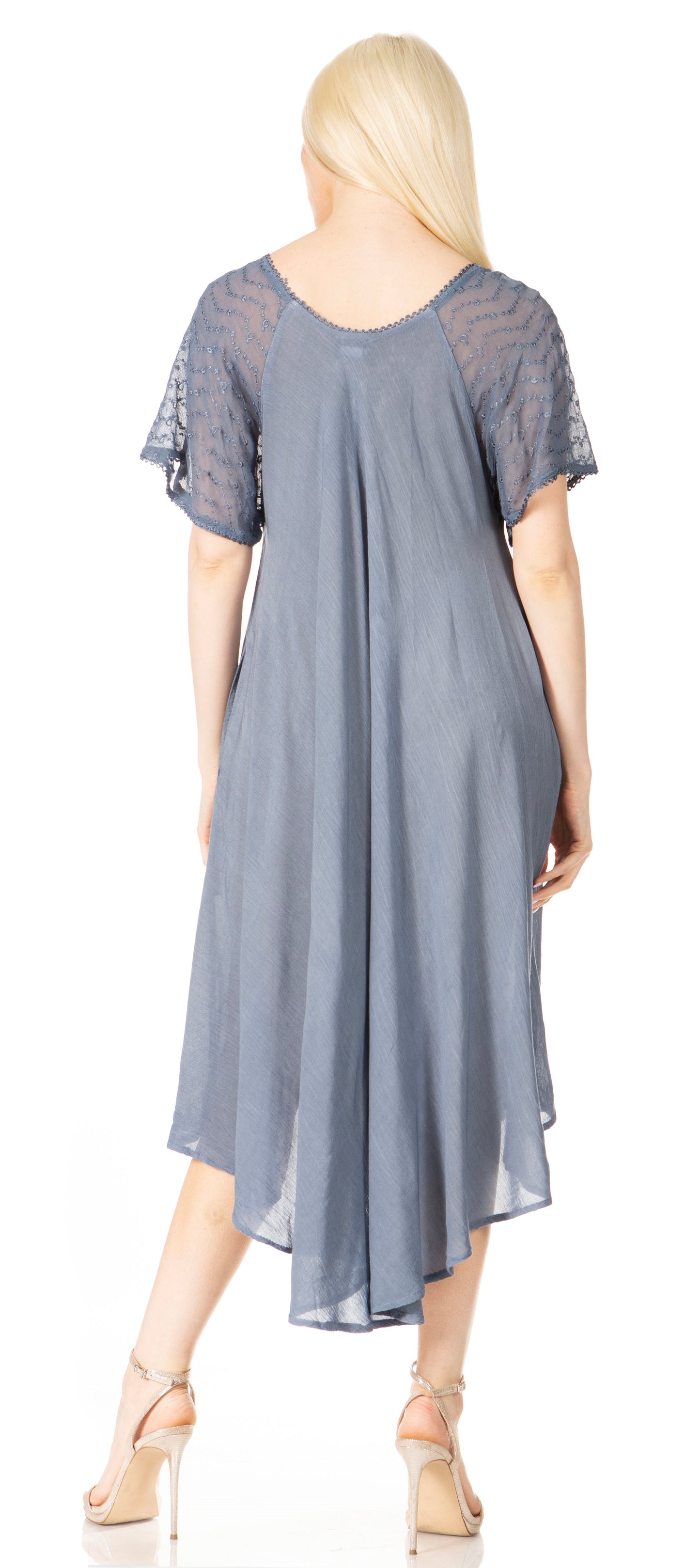 Sakkas Kai Palm Tree Caftan Tank Dress / Cover Up - Concordia Style Boutique