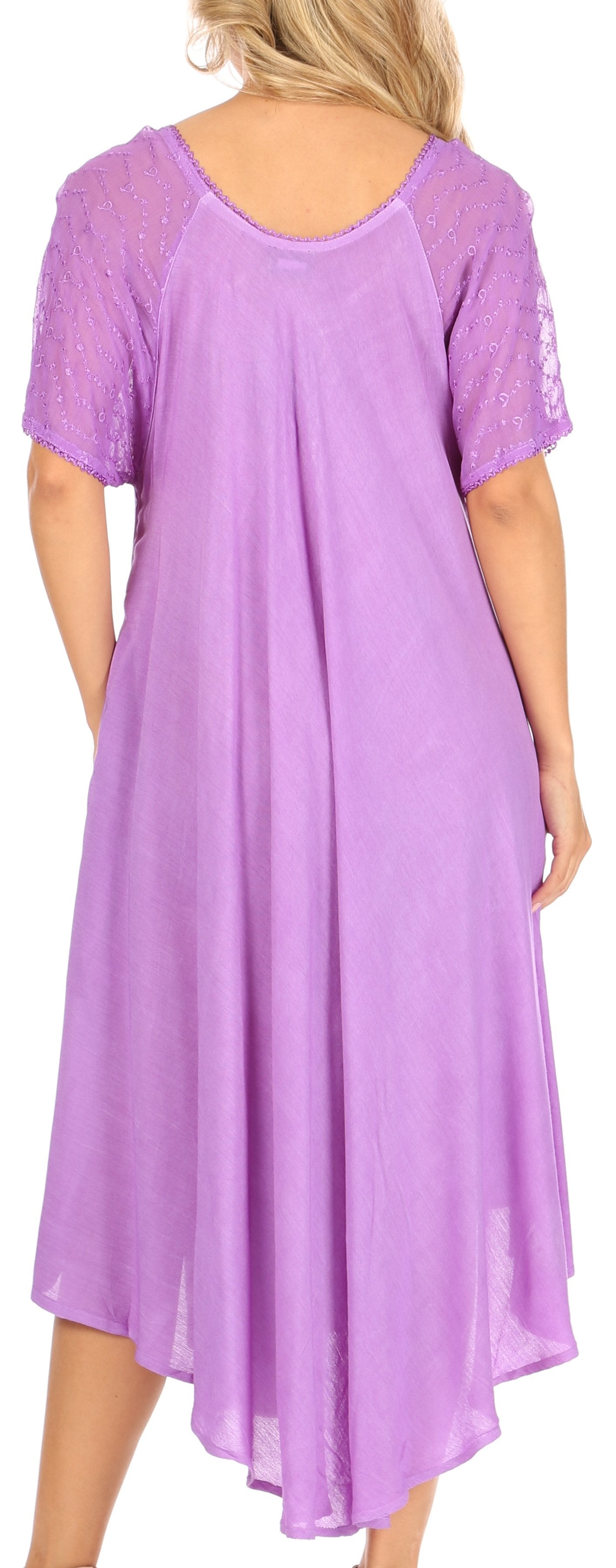 Sakkas Kai Palm Tree Caftan Tank Dress / Cover Up - Concordia Style Boutique