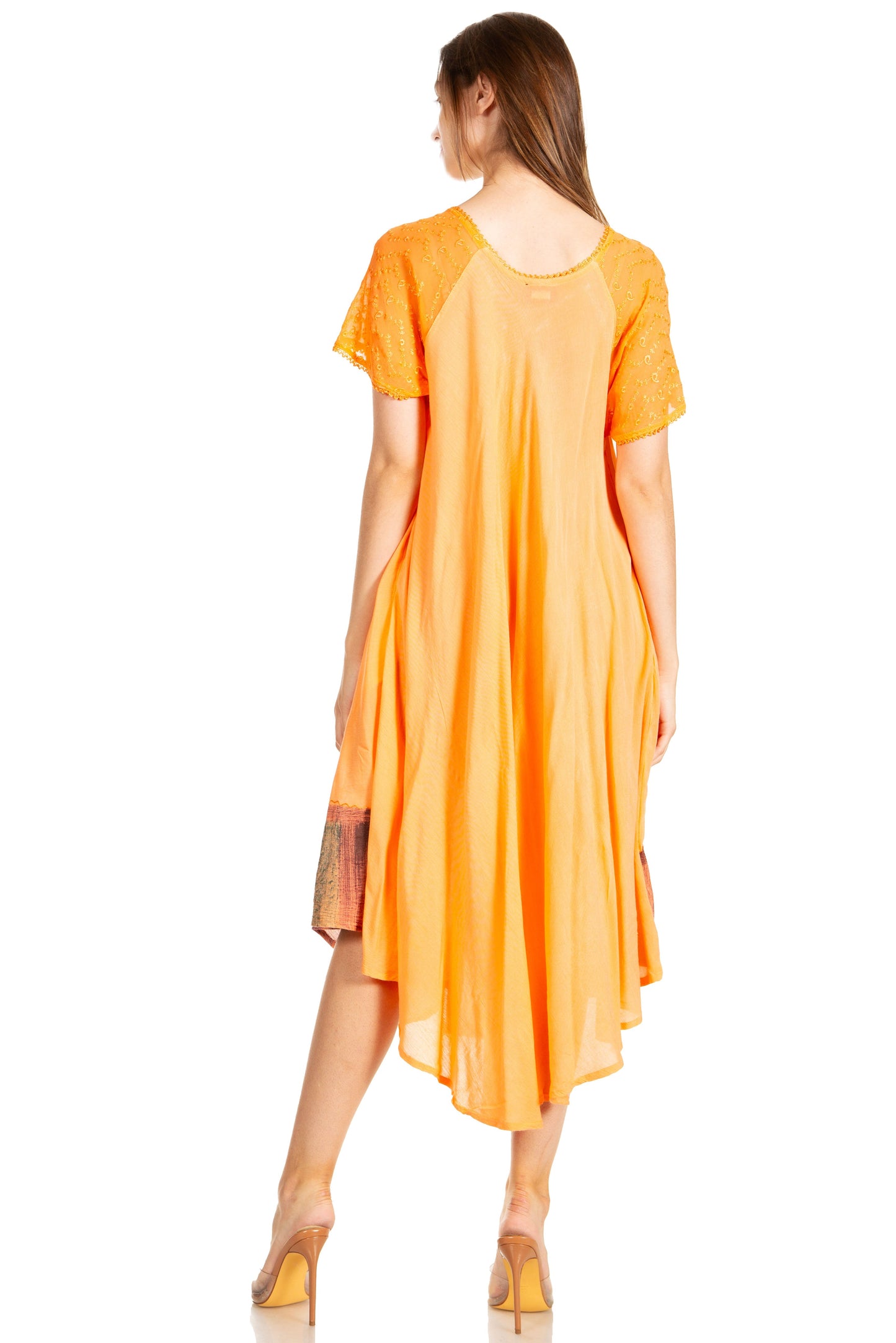 Sakkas Kai Palm Tree Caftan Tank Dress / Cover Up - Concordia Style Boutique