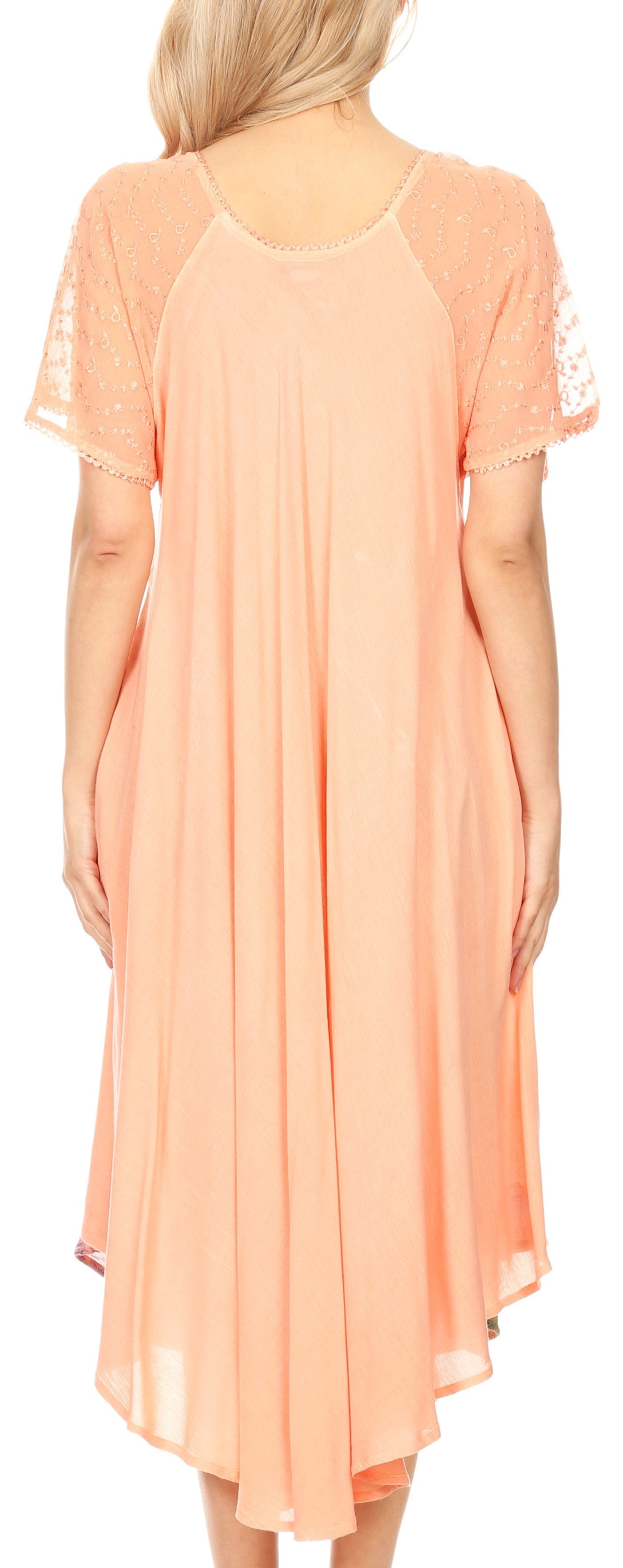 Sakkas Kai Palm Tree Caftan Tank Dress / Cover Up - Concordia Style Boutique