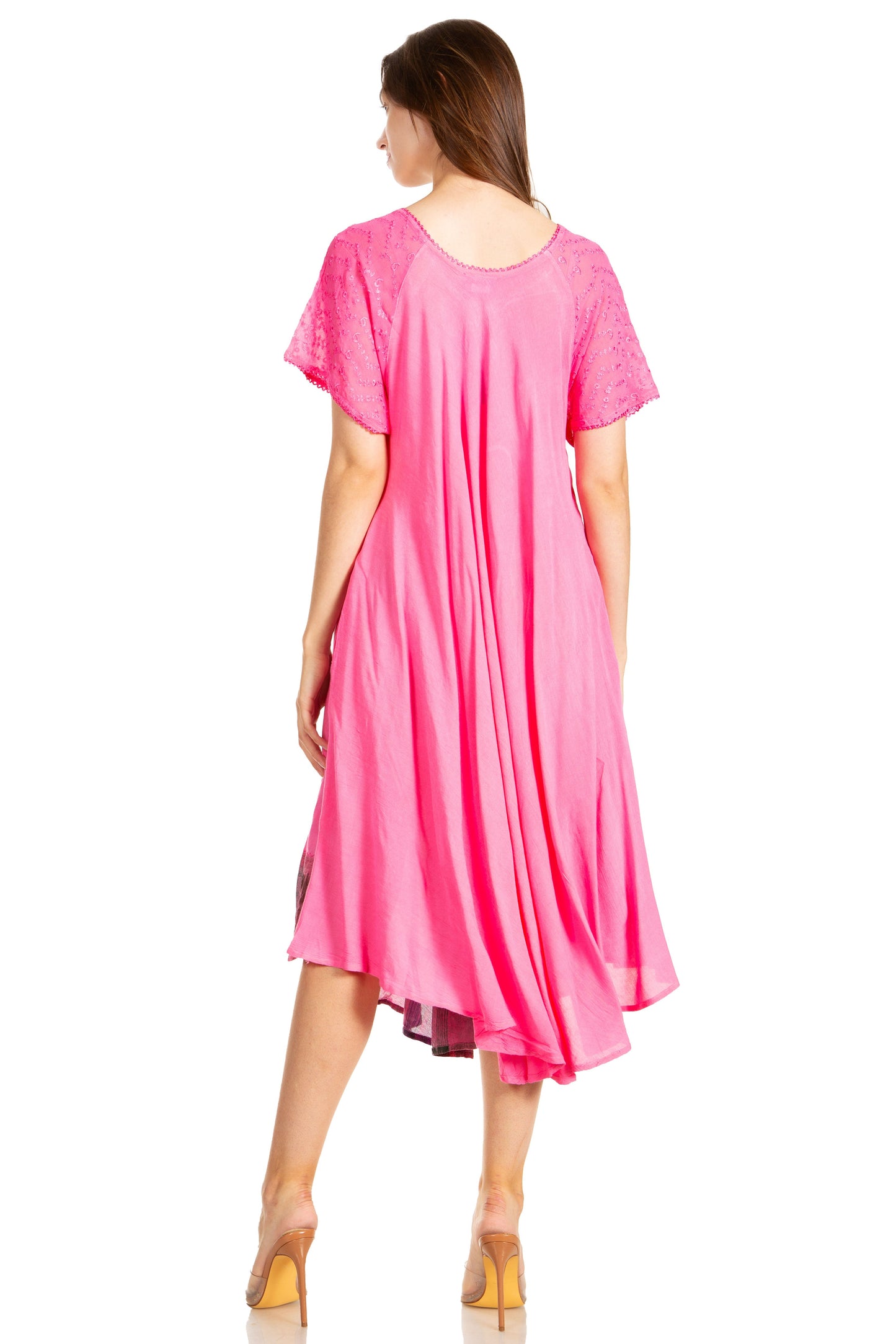 Sakkas Kai Palm Tree Caftan Tank Dress / Cover Up - Concordia Style Boutique
