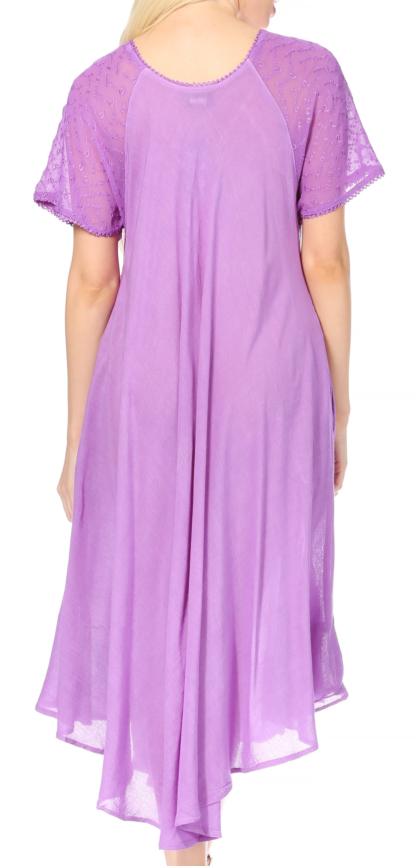Sakkas Kai Palm Tree Caftan Tank Dress / Cover Up - Concordia Style Boutique