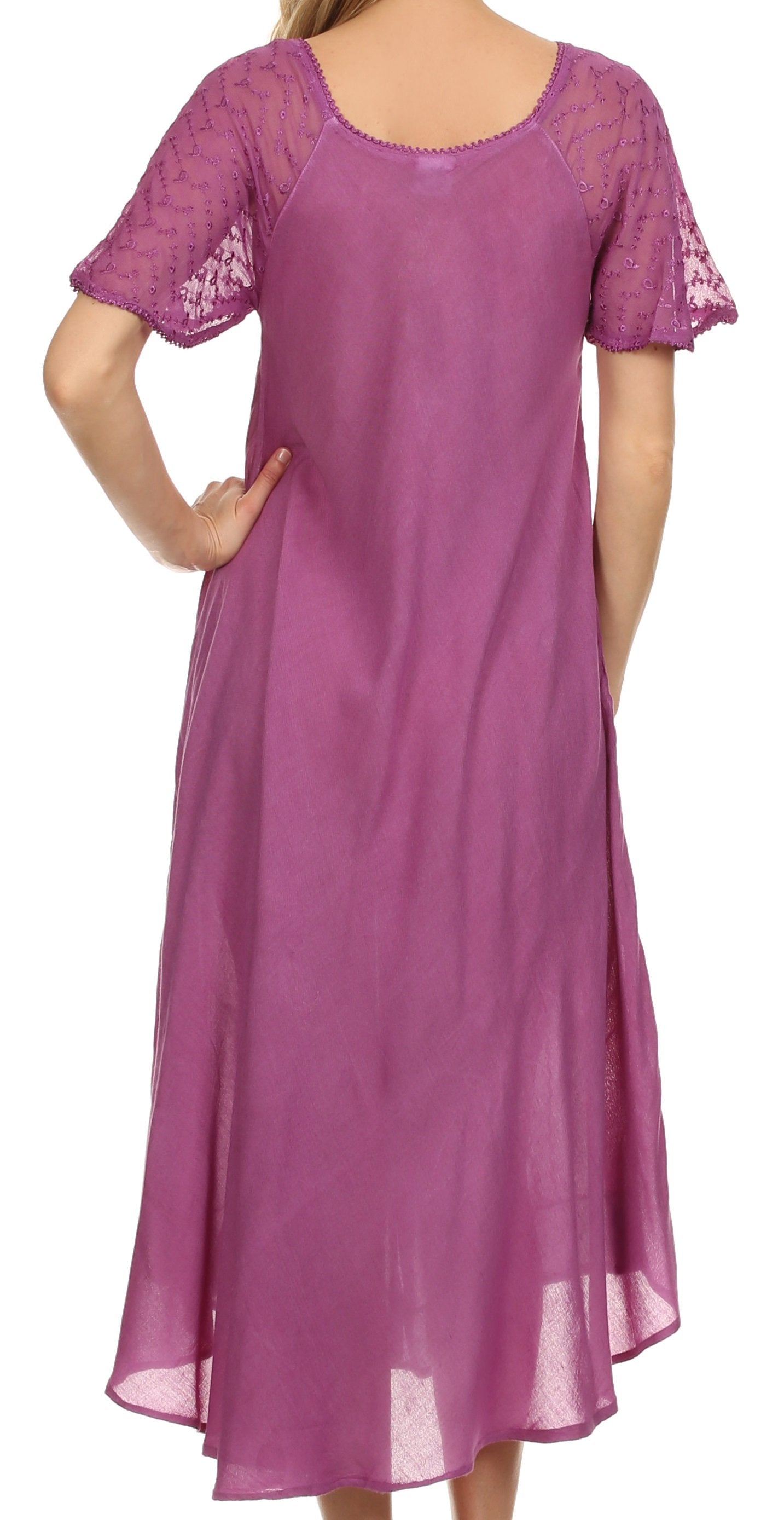 Sakkas Kai Palm Tree Caftan Tank Dress / Cover Up - Concordia Style Boutique