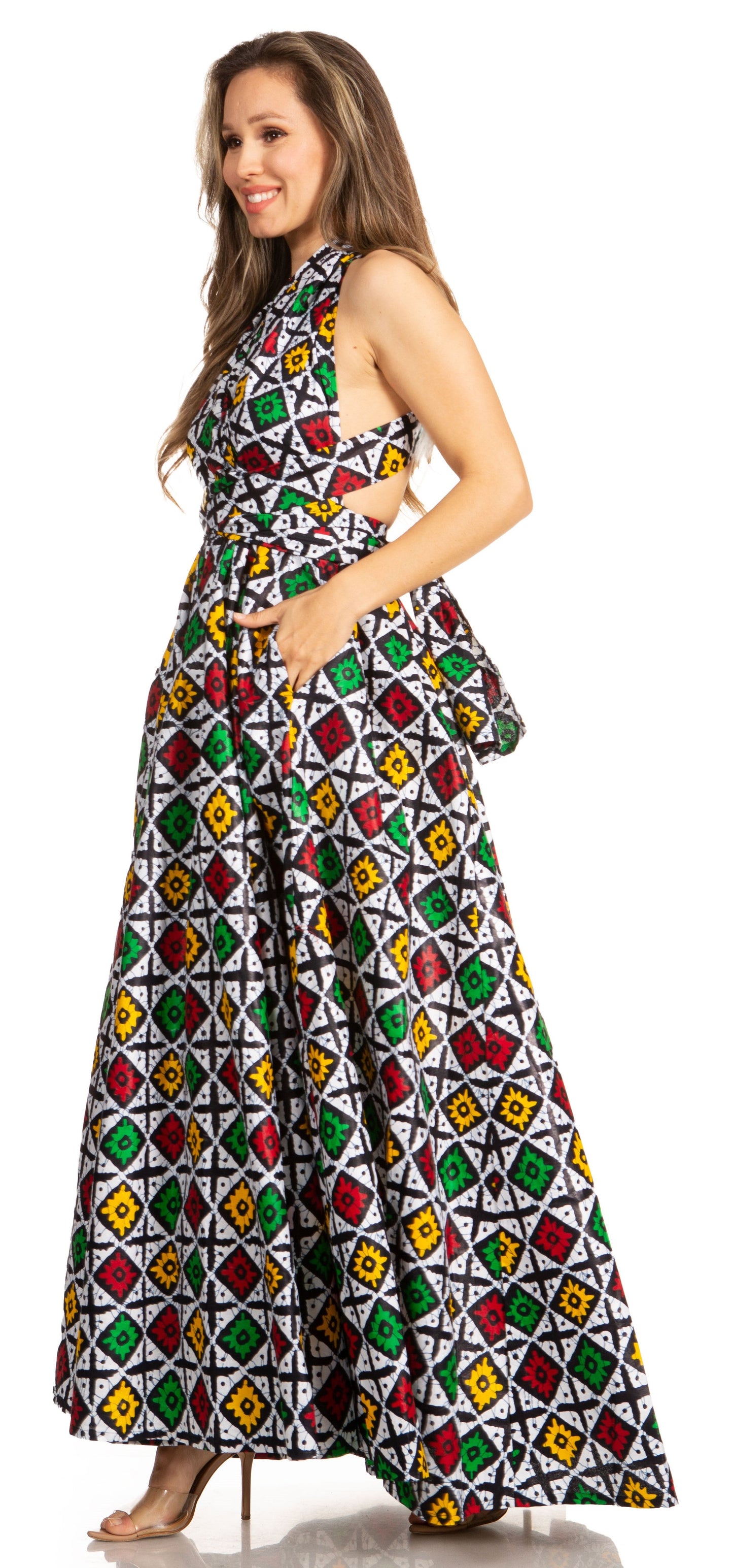 Sakkas Sandy Sexy Backless Year Around Long Maxi Infinity Dress Many Ways To Wear - Concordia Style Boutique