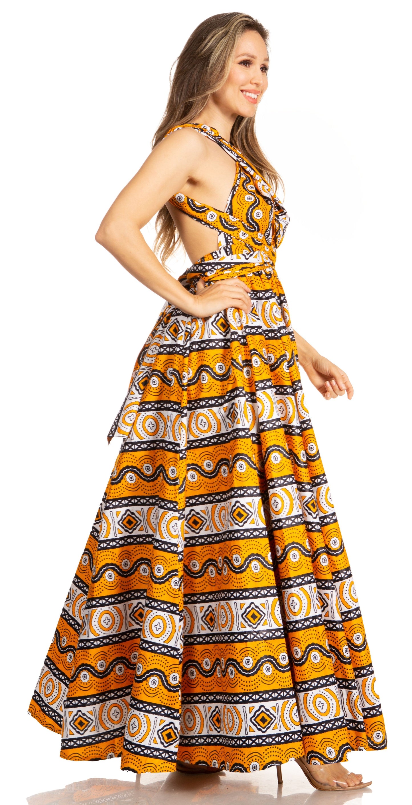Sakkas Sandy Sexy Backless Year Around Long Maxi Infinity Dress Many Ways To Wear - Concordia Style Boutique