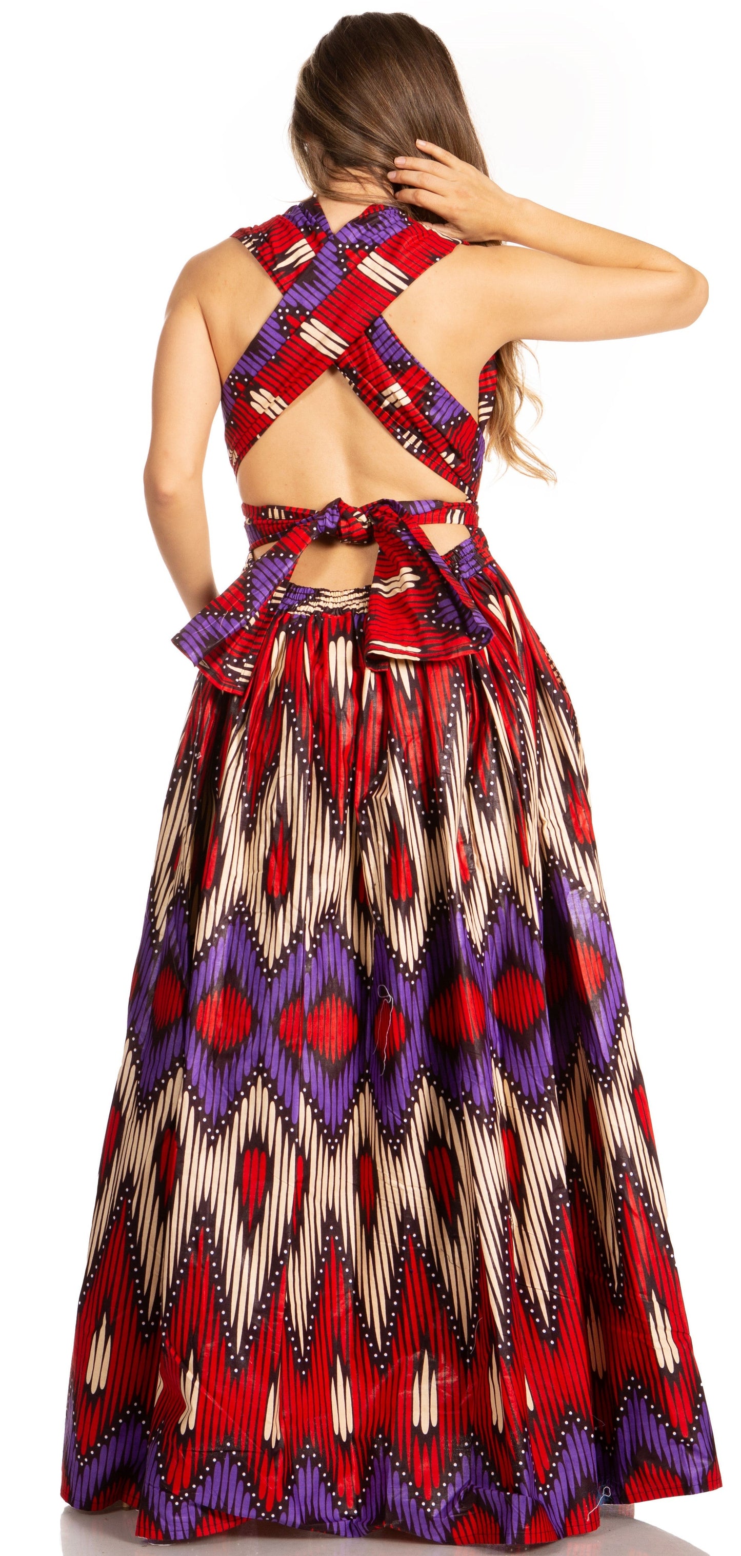 Sakkas Sandy Sexy Backless Year Around Long Maxi Infinity Dress Many Ways To Wear - Concordia Style Boutique