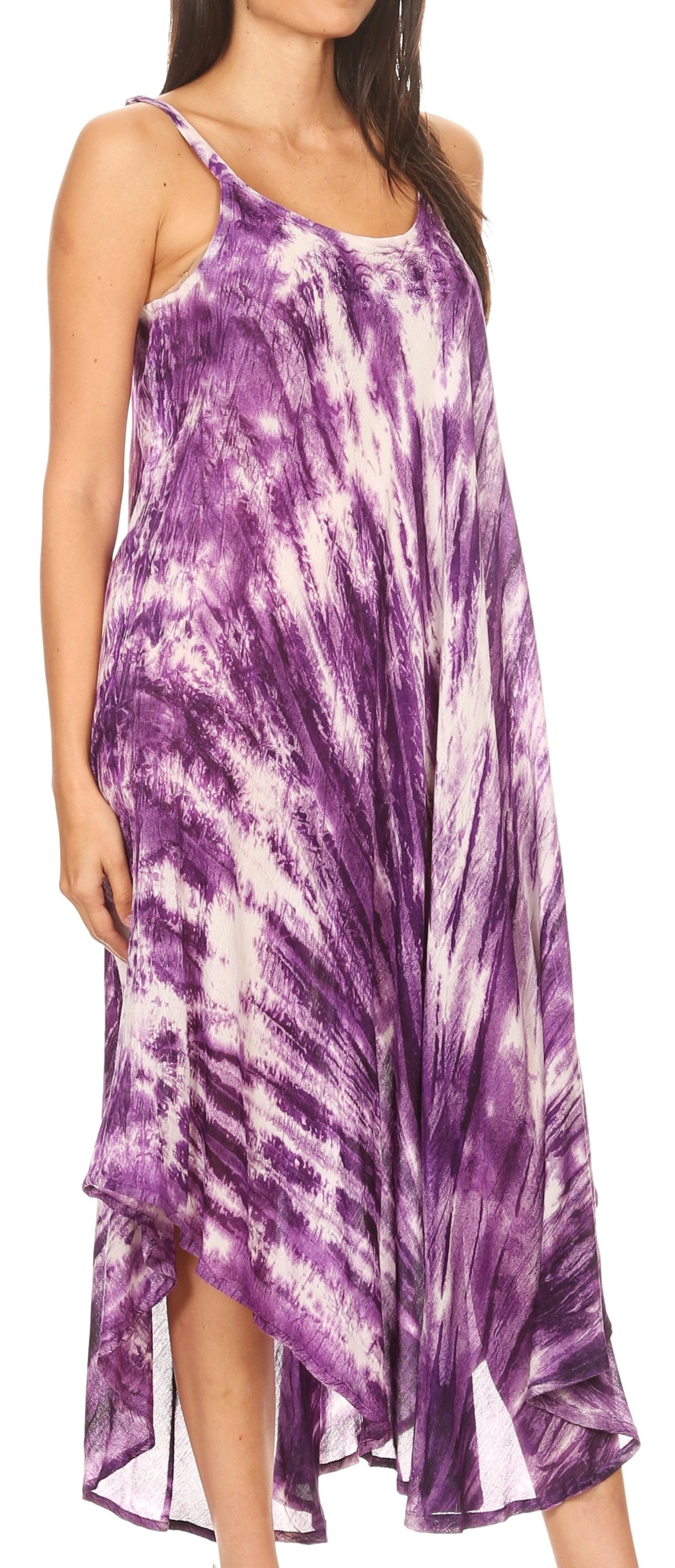 Sakkas Liz Women's Maxi Loose Sleeveless Summer Casual Tank Dress Cover-up Caftan - Concordia Style Boutique