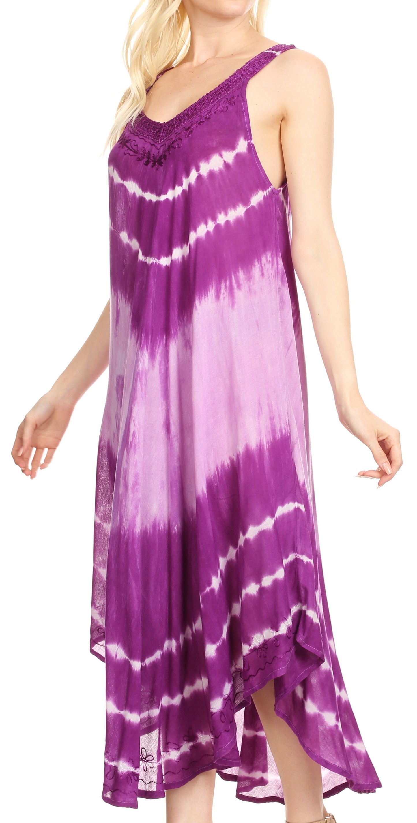 Sakkas Liz Women's Maxi Loose Sleeveless Summer Casual Tank Dress Cover-up Caftan - Concordia Style Boutique