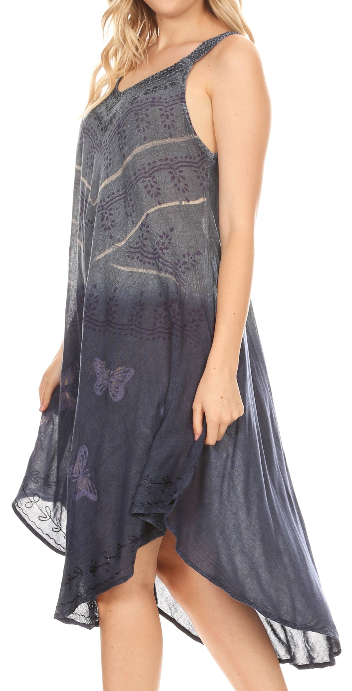 Sakkas Liz Women's Maxi Loose Sleeveless Summer Casual Tank Dress Cover-up Caftan - Concordia Style Boutique