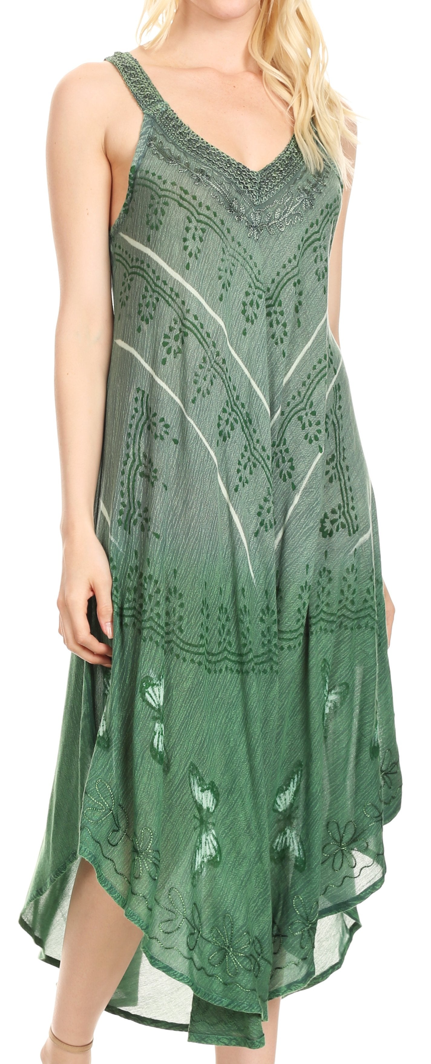 Sakkas Liz Women's Maxi Loose Sleeveless Summer Casual Tank Dress Cover-up Caftan - Concordia Style Boutique