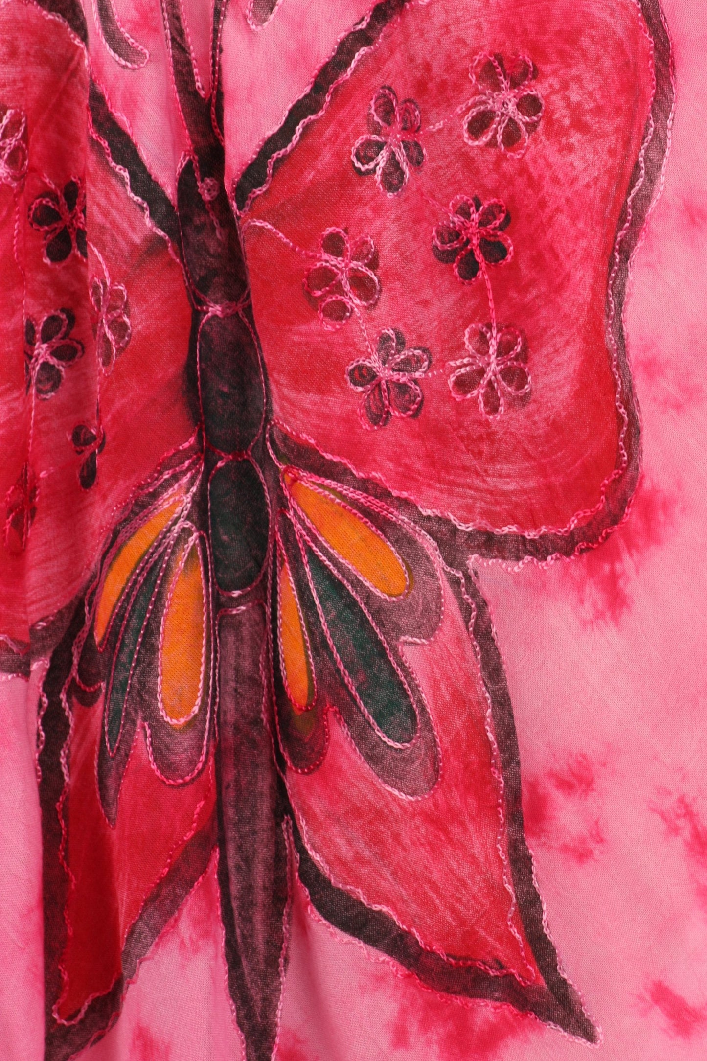 Sakkas Butterfly Tie Dye Tank Sheath Caftan Mid Length Dress - Concordia Style Boutique