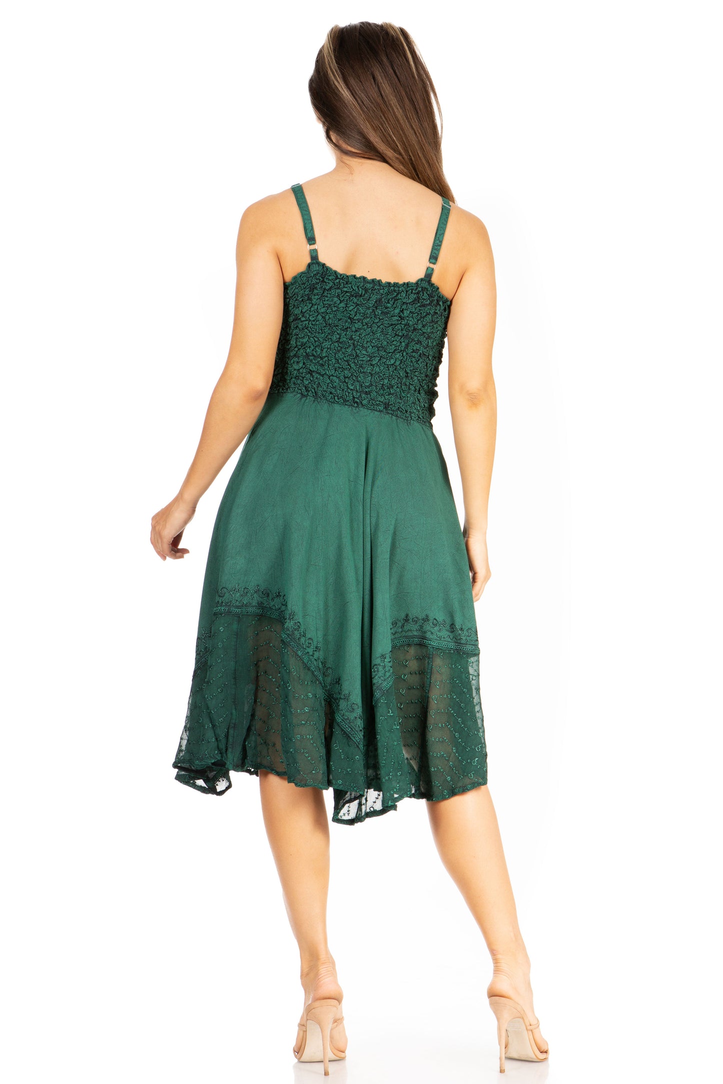 Sakkas Aphrodite Embroidered Batik Dress - Concordia Style Boutique
