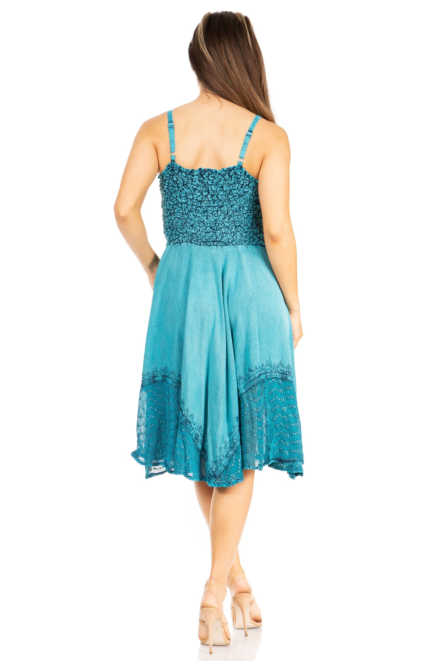 Sakkas Aphrodite Embroidered Batik Dress - Concordia Style Boutique