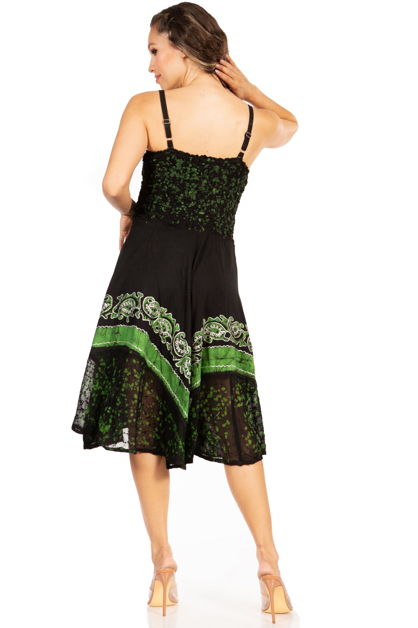 Sakkas Aphrodite Embroidered Batik Dress - Concordia Style Boutique