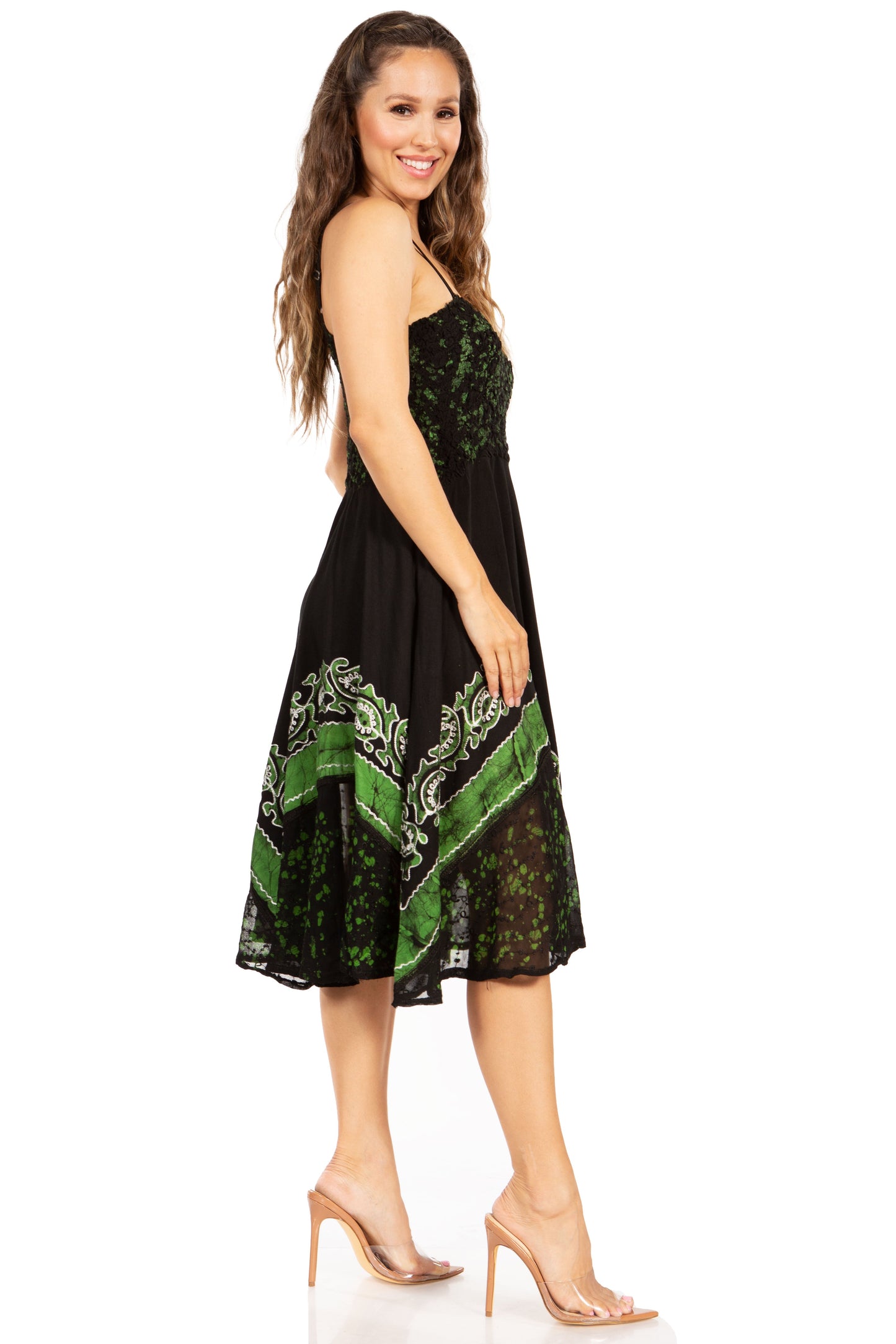 Sakkas Aphrodite Embroidered Batik Dress - Concordia Style Boutique