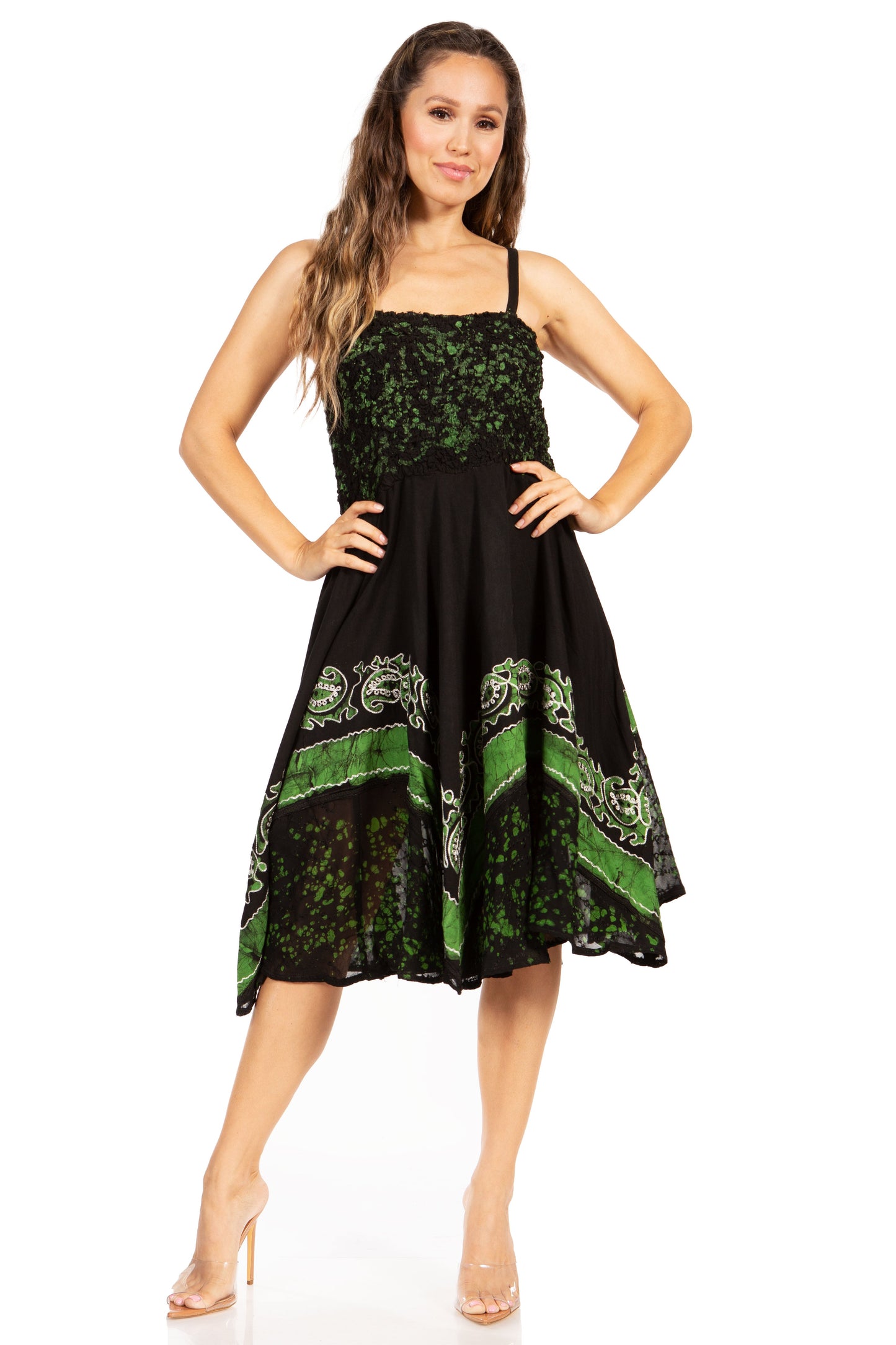 Sakkas Aphrodite Embroidered Batik Dress - Concordia Style Boutique