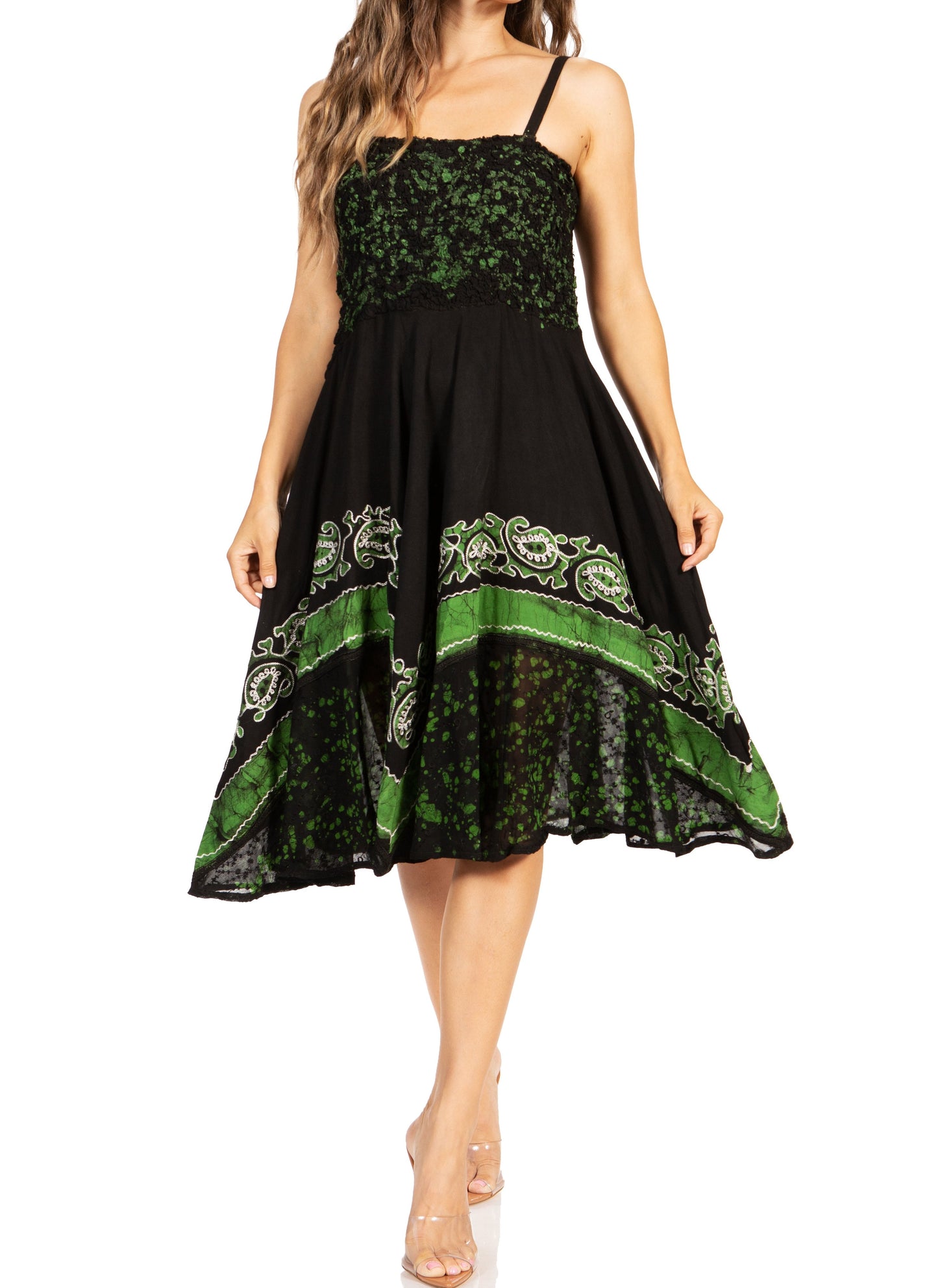 Sakkas Aphrodite Embroidered Batik Dress - Concordia Style Boutique