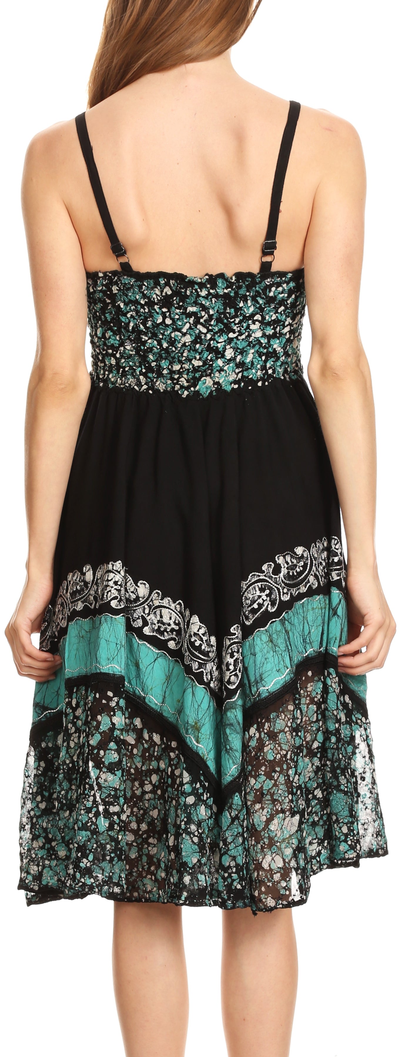 Sakkas Aphrodite Embroidered Batik Dress - Concordia Style Boutique