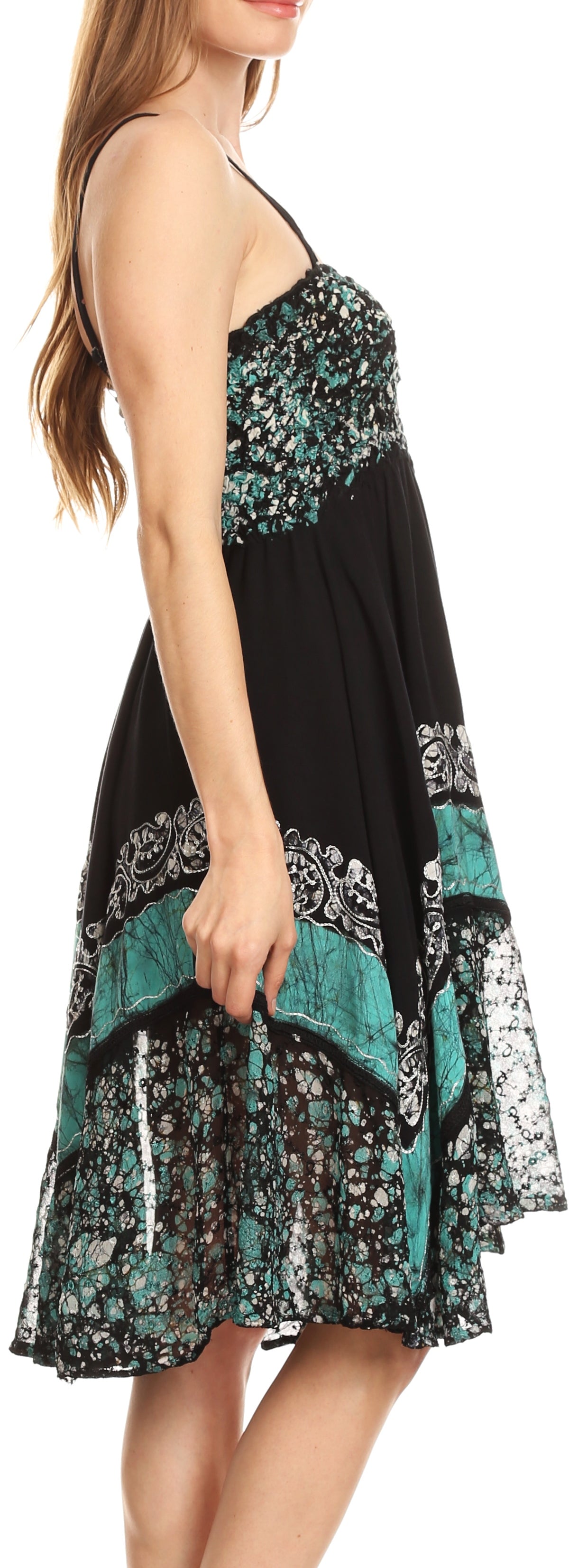 Sakkas Aphrodite Embroidered Batik Dress - Concordia Style Boutique