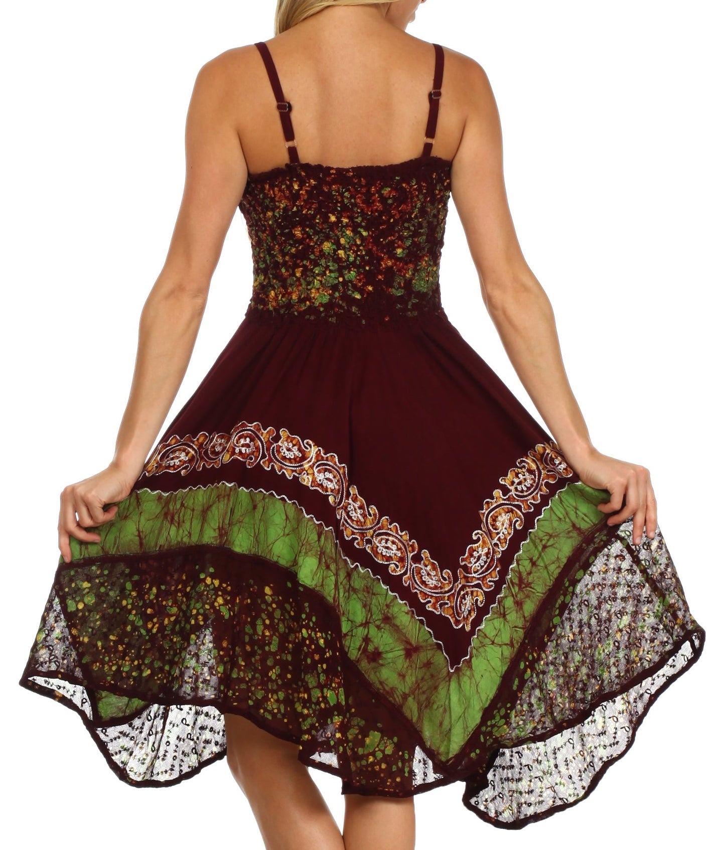 Sakkas Aphrodite Embroidered Batik Dress - Concordia Style Boutique