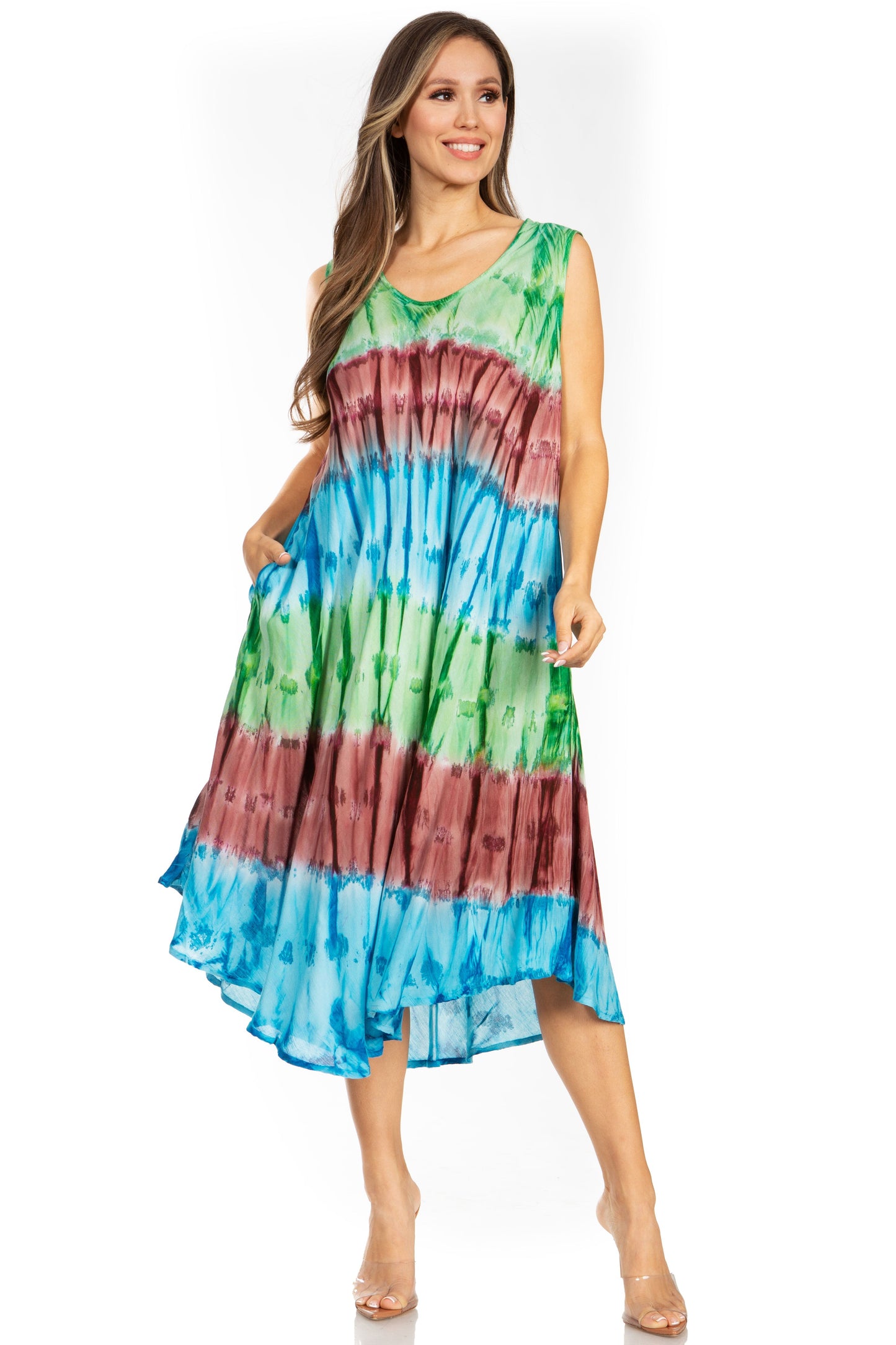 Sakkas Desert Sun Caftan Dress / Cover Up - Concordia Style Boutique
