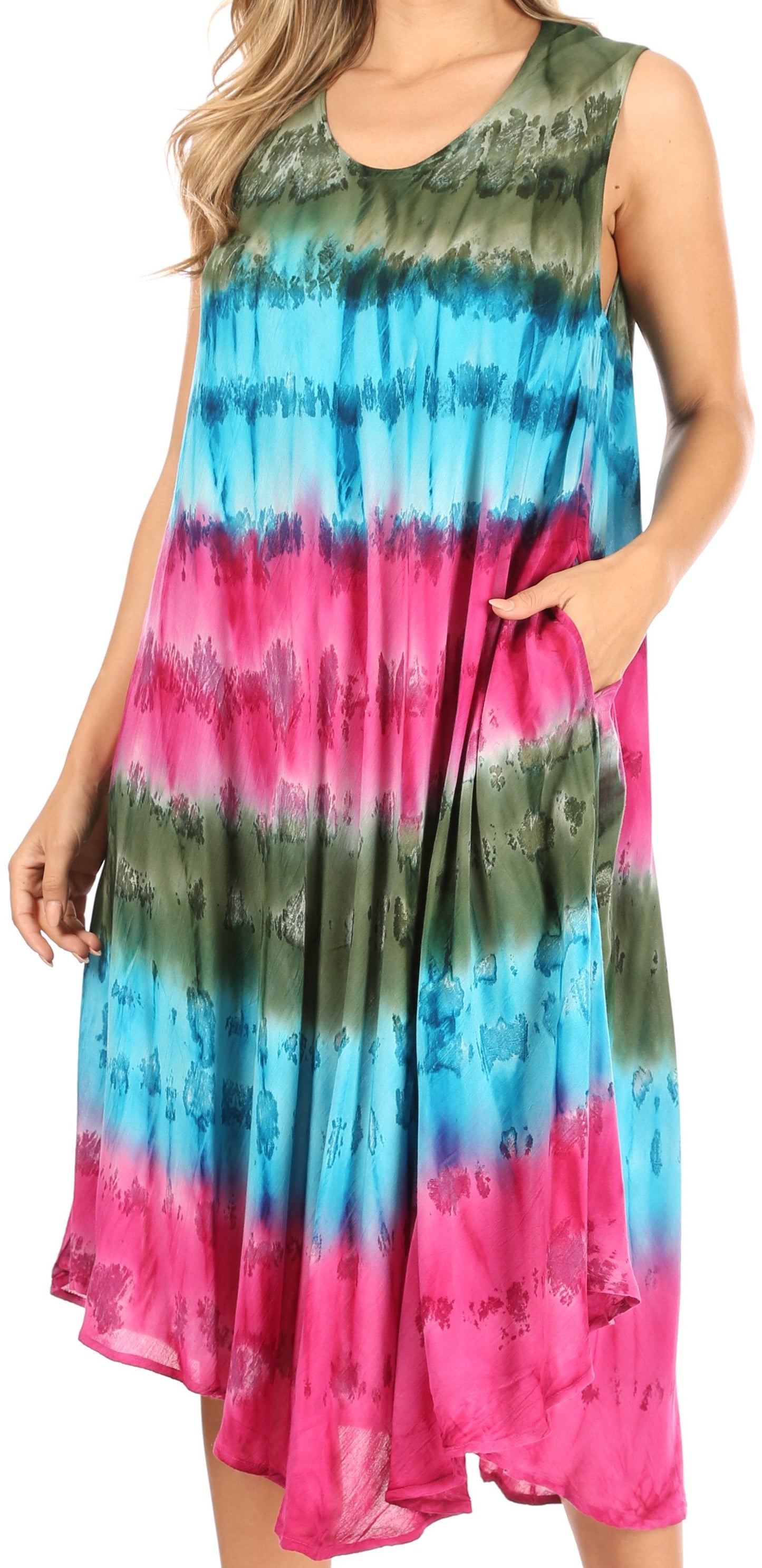 Sakkas Desert Sun Caftan Dress / Cover Up - Concordia Style Boutique