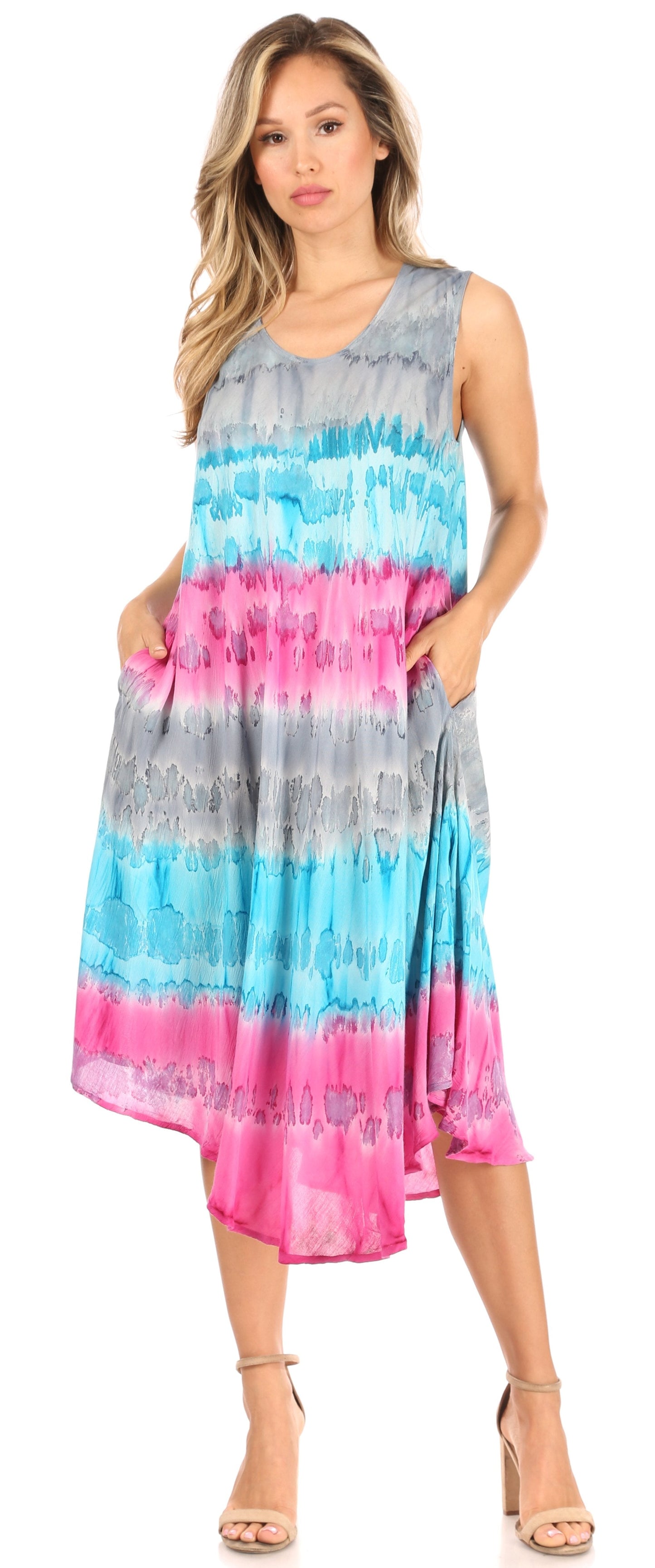 Sakkas Desert Sun Caftan Dress / Cover Up - Concordia Style Boutique