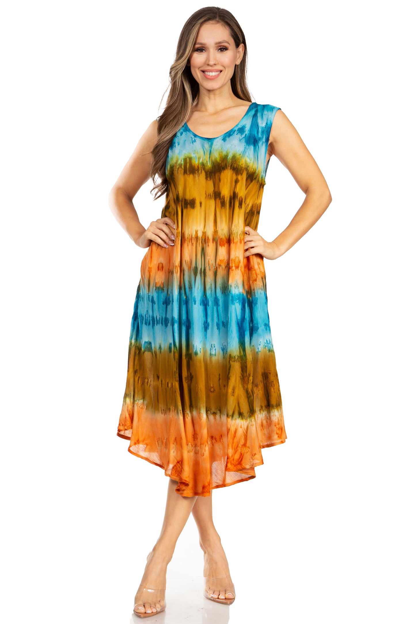 Sakkas Desert Sun Caftan Dress / Cover Up - Concordia Style Boutique