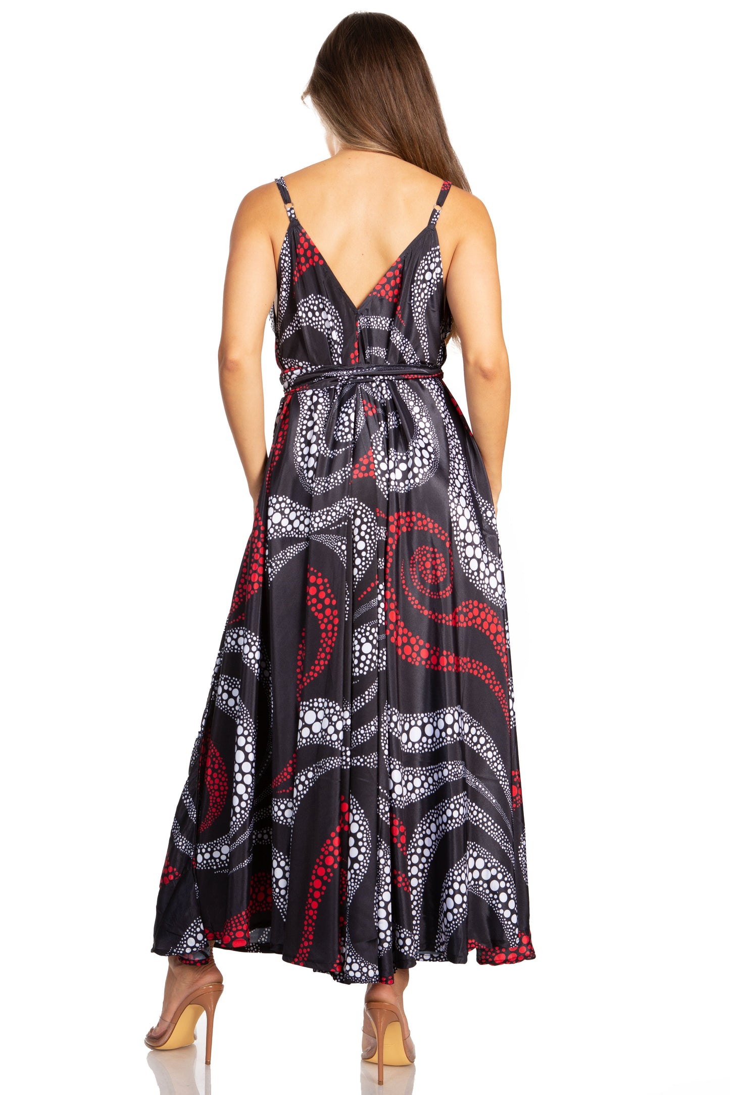 Sakkas Niza Women's Maxi Summer Casual Sleeveless Floral V neck Loose Long Dress - Concordia Style Boutique
