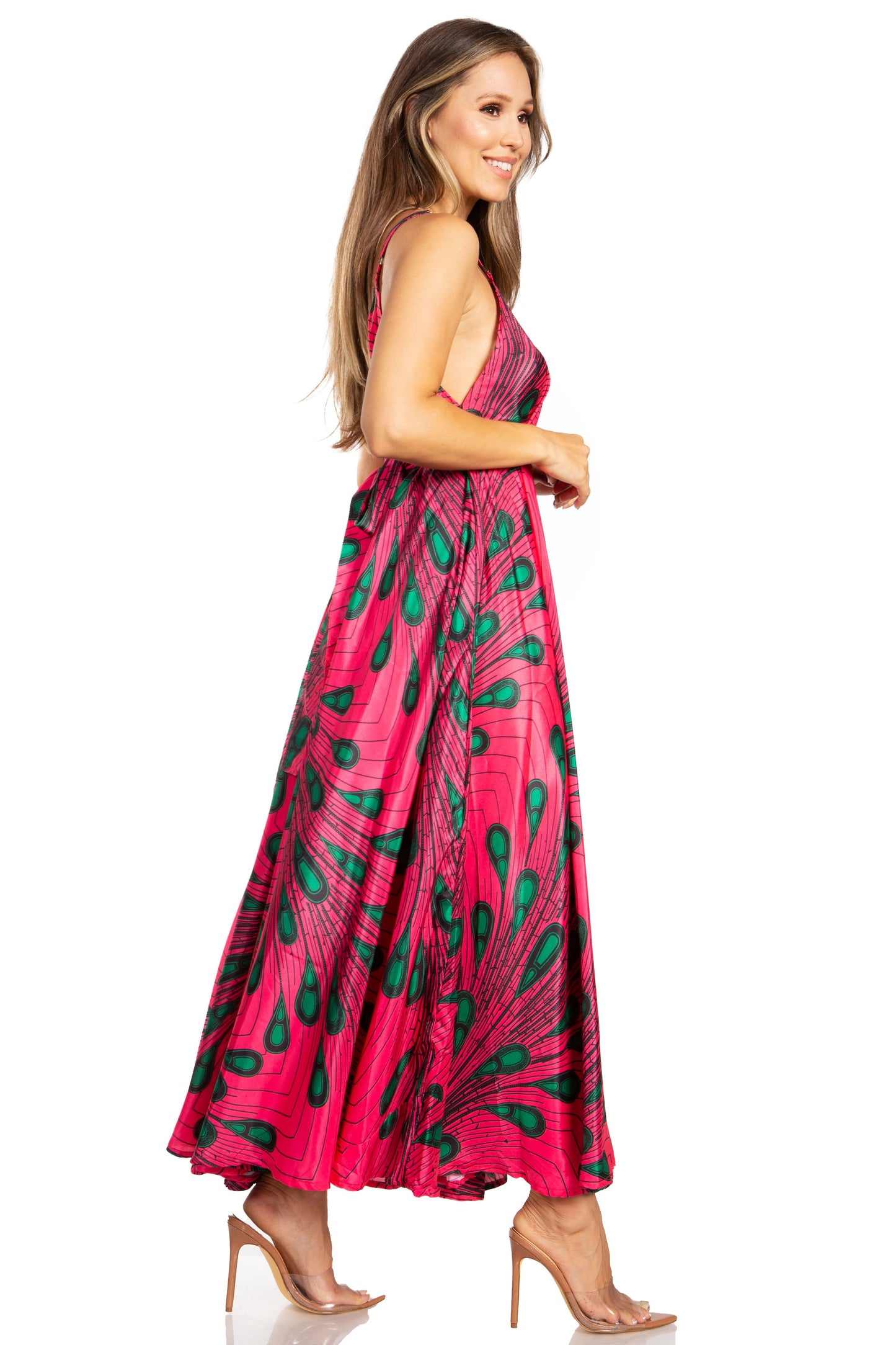Sakkas Niza Women's Maxi Summer Casual Sleeveless Floral V neck Loose Long Dress - Concordia Style Boutique