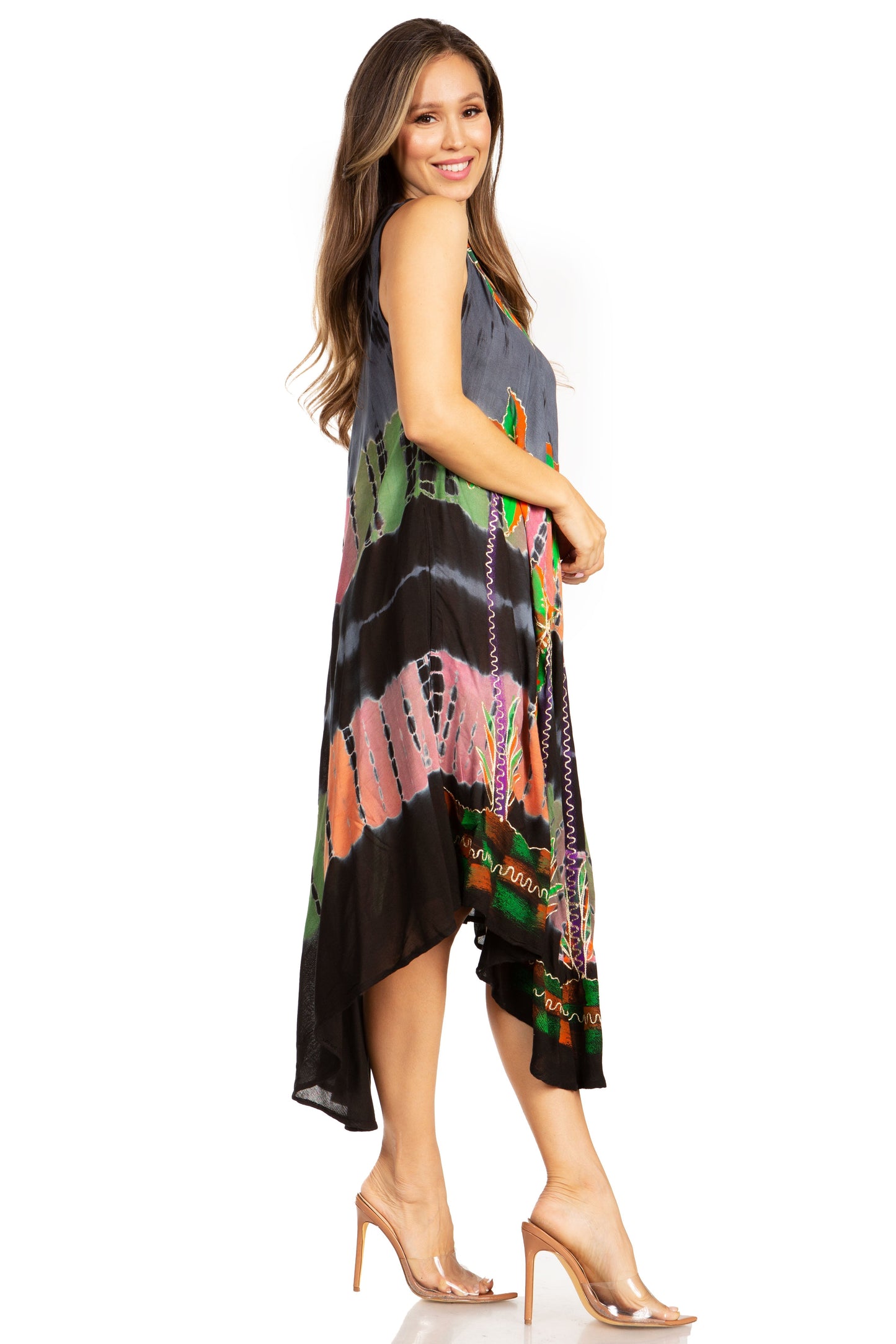 Sakkas Tasanee Caftan Tank Dress / Cover Up - Concordia Style Boutique