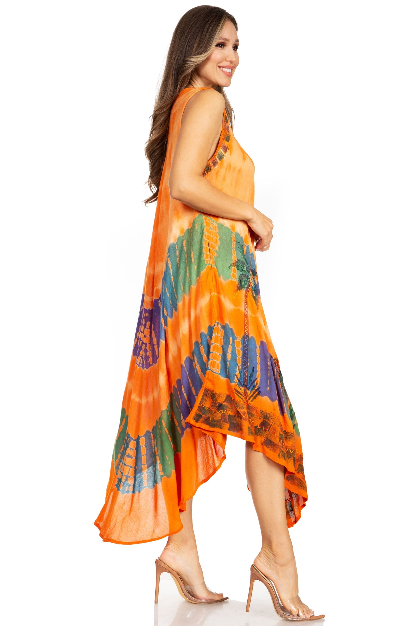 Sakkas Tasanee Caftan Tank Dress / Cover Up - Concordia Style Boutique