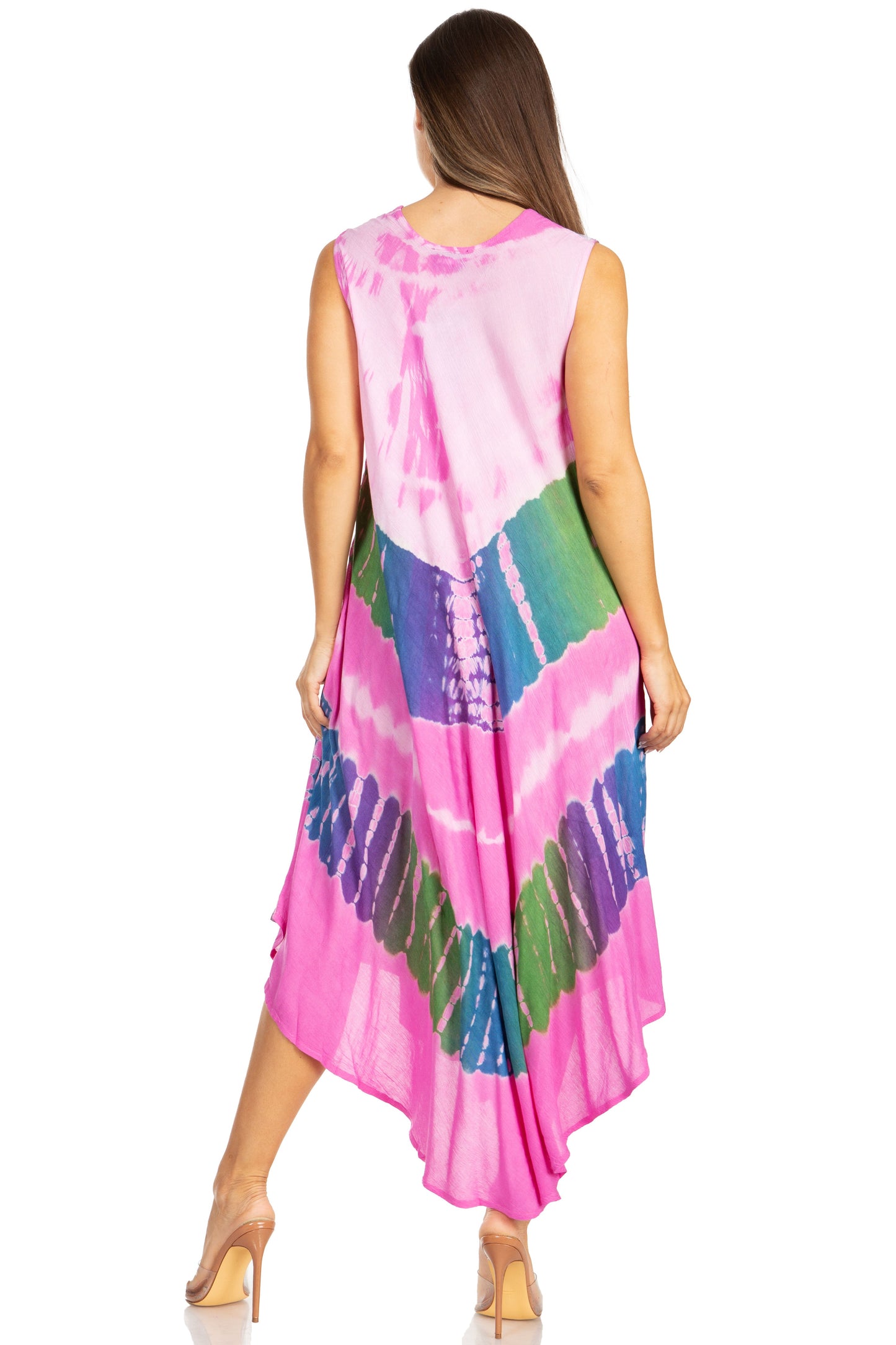 Sakkas Tasanee Caftan Tank Dress / Cover Up - Concordia Style Boutique